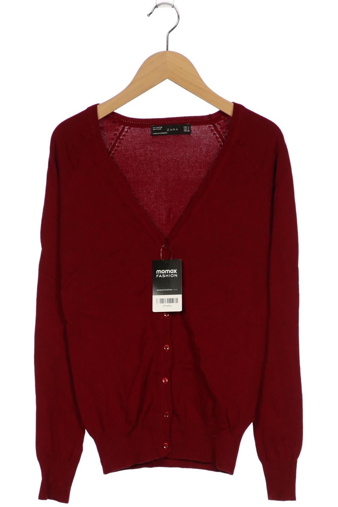 

Zara Damen Strickjacke, bordeaux, Gr. 36