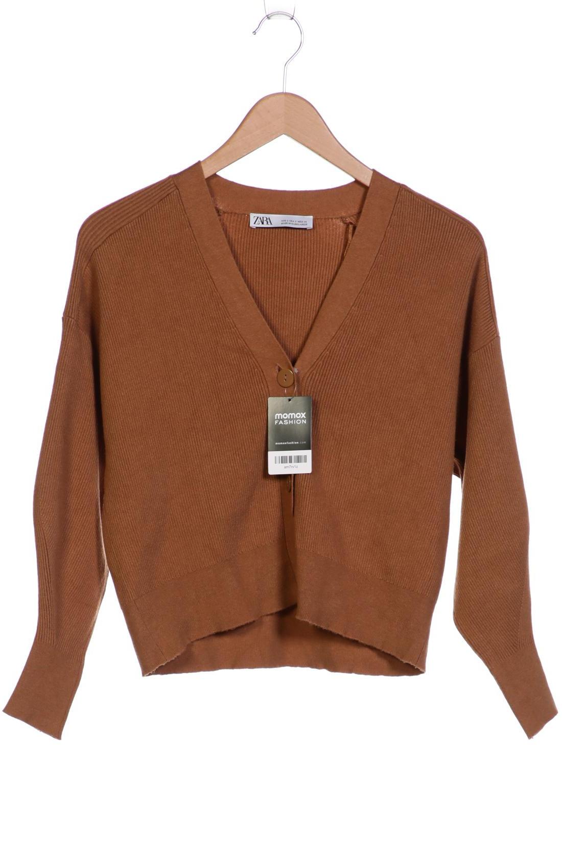 

ZARA Damen Strickjacke, braun