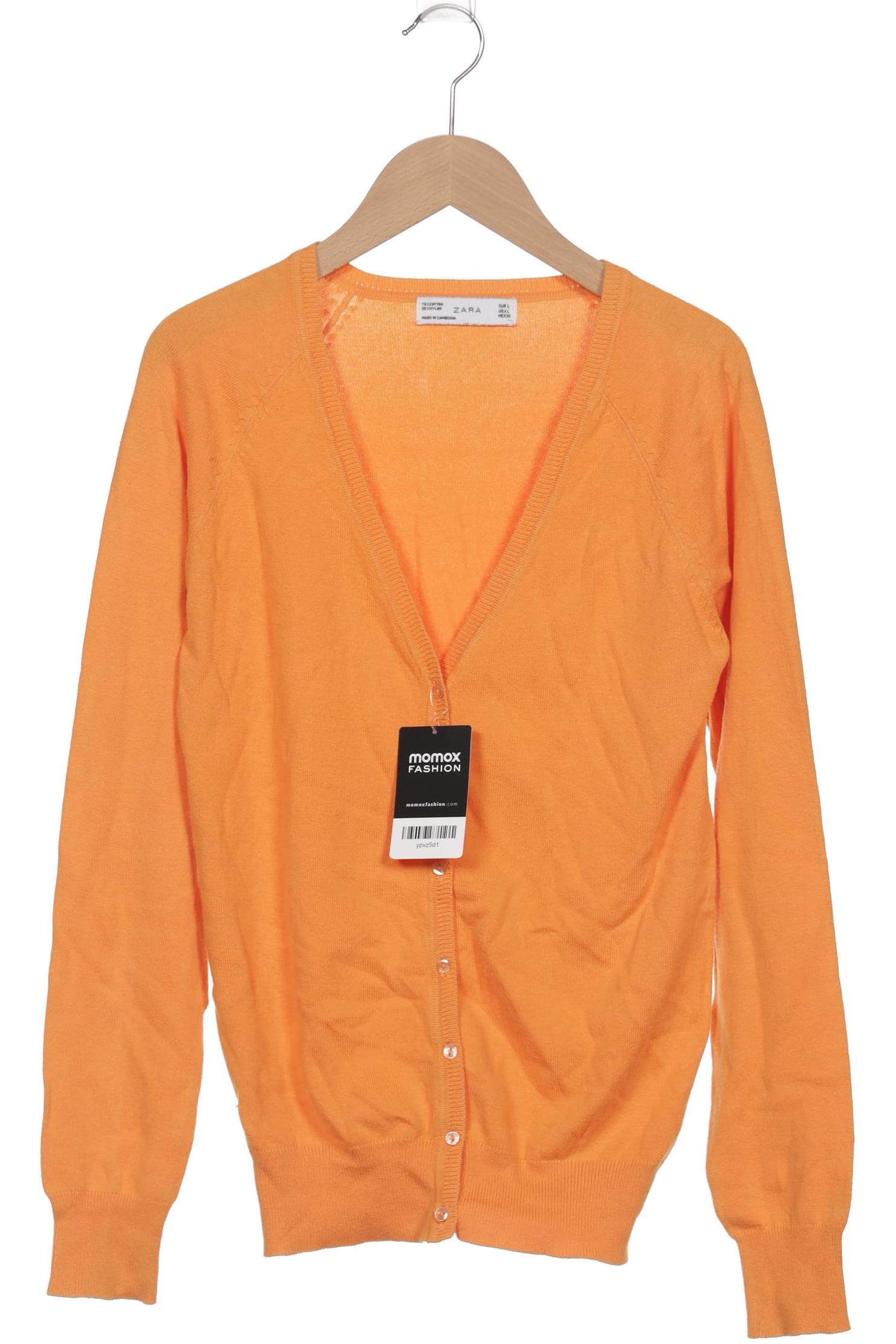 

Zara Damen Strickjacke, orange, Gr. 42