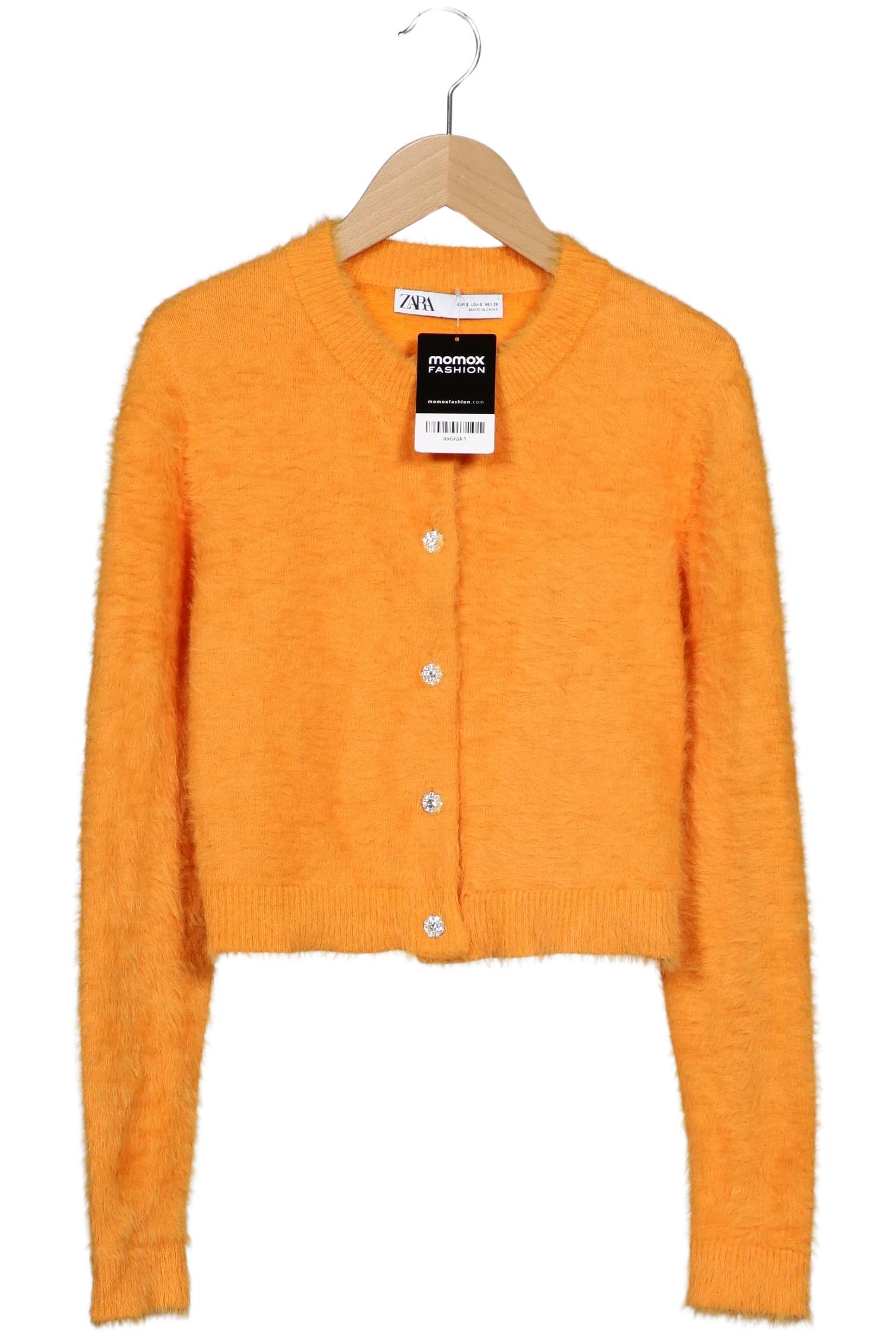 

Zara Damen Strickjacke, orange, Gr. 36