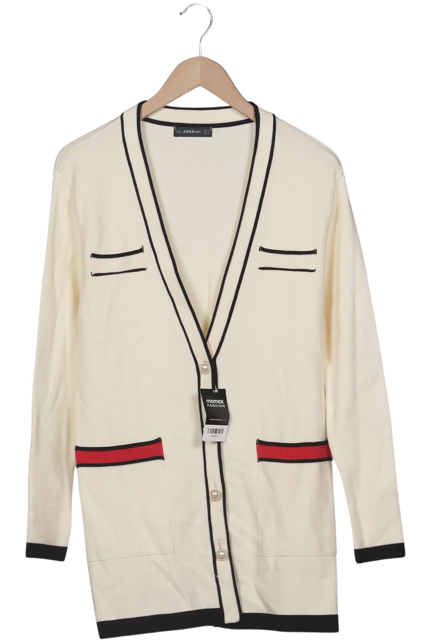 

Zara Damen Strickjacke, cremeweiß, Gr. 38