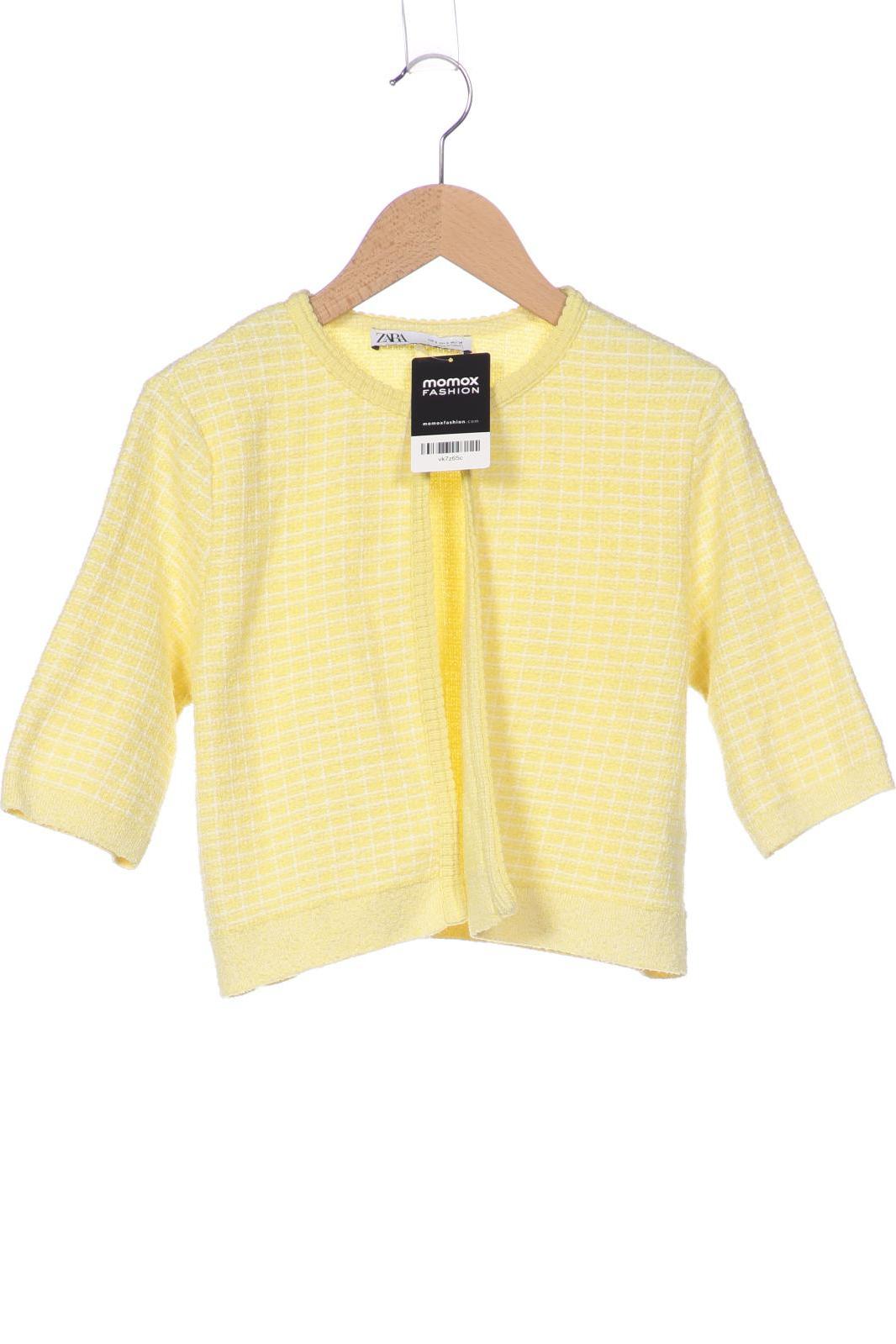 

Zara Damen Strickjacke, gelb, Gr. 36