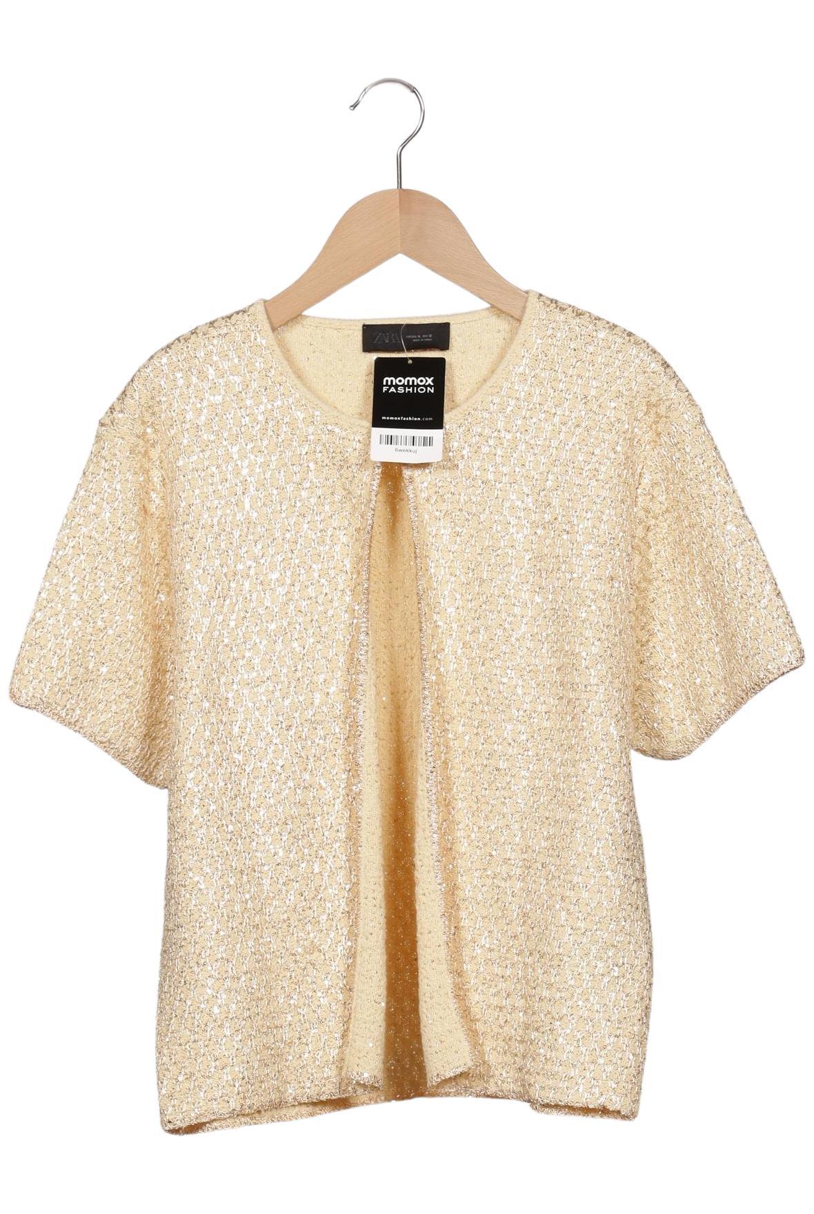 

Zara Damen Strickjacke, beige, Gr. 44