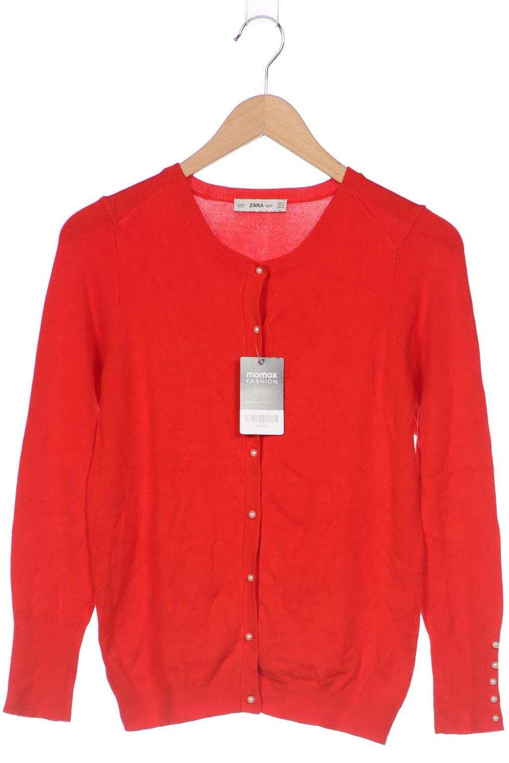 

ZARA Damen Strickjacke, rot