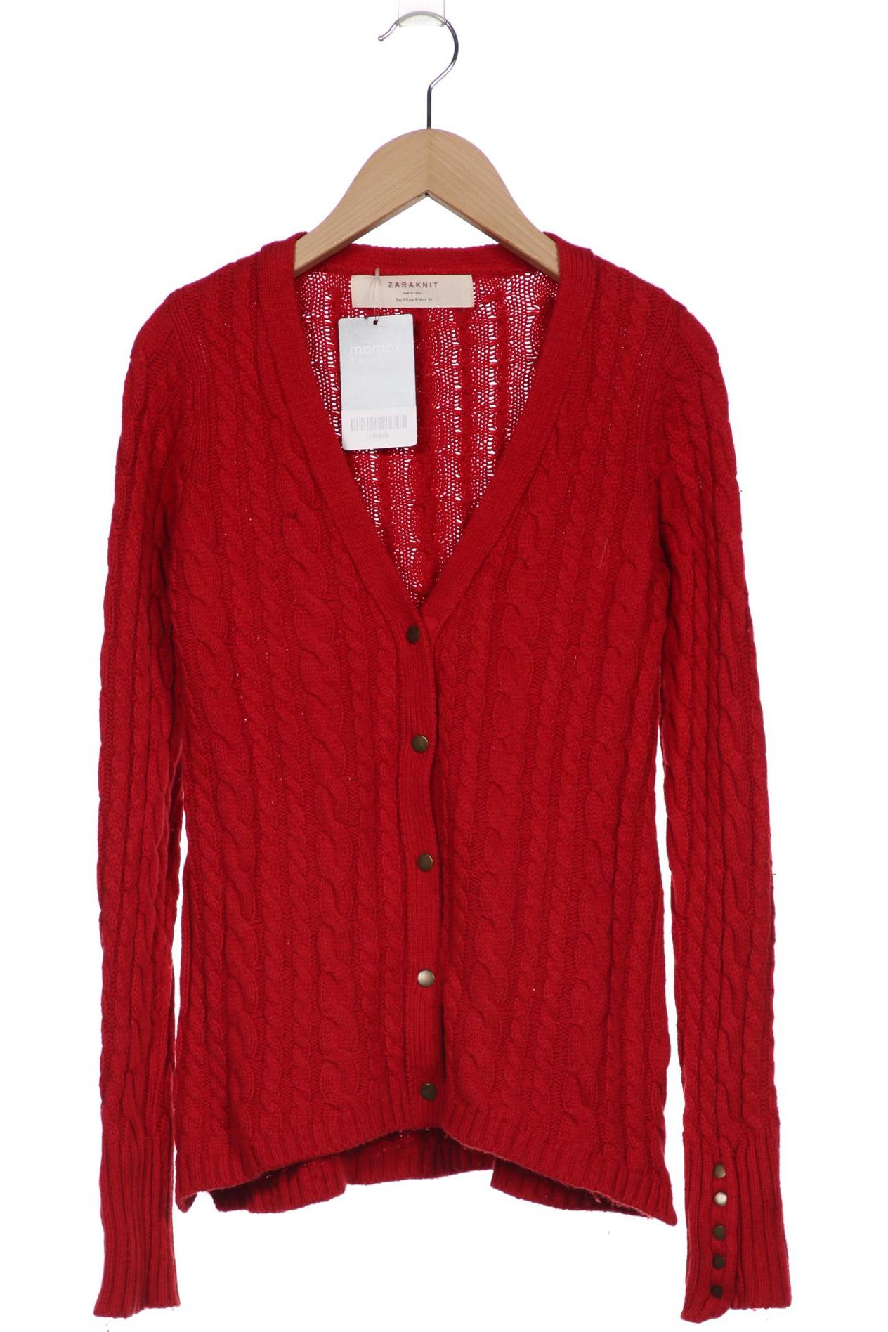 

ZARA Damen Strickjacke, rot