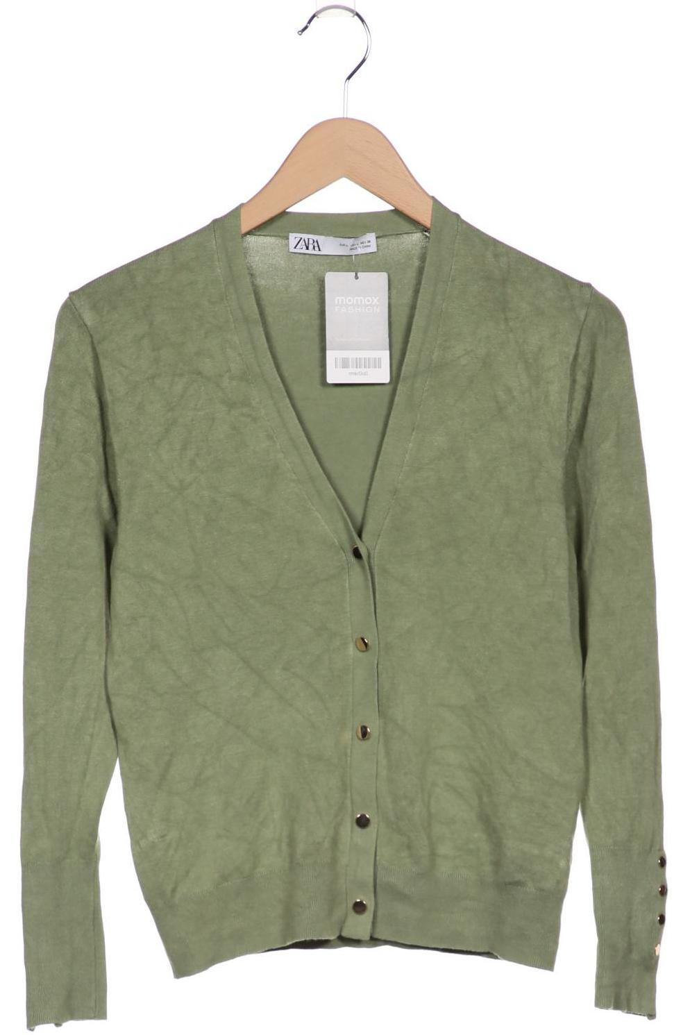 

ZARA Damen Strickjacke, grün