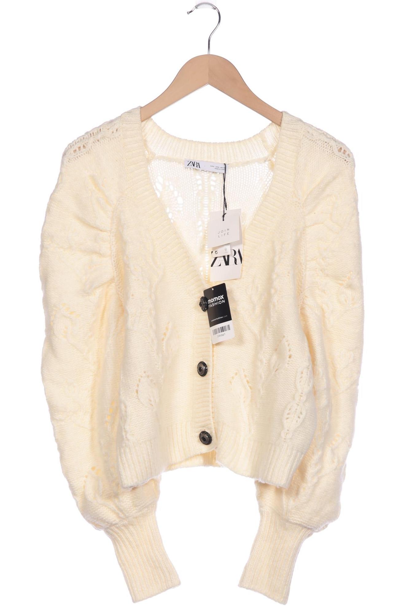 

Zara Damen Strickjacke, cremeweiß, Gr. 42