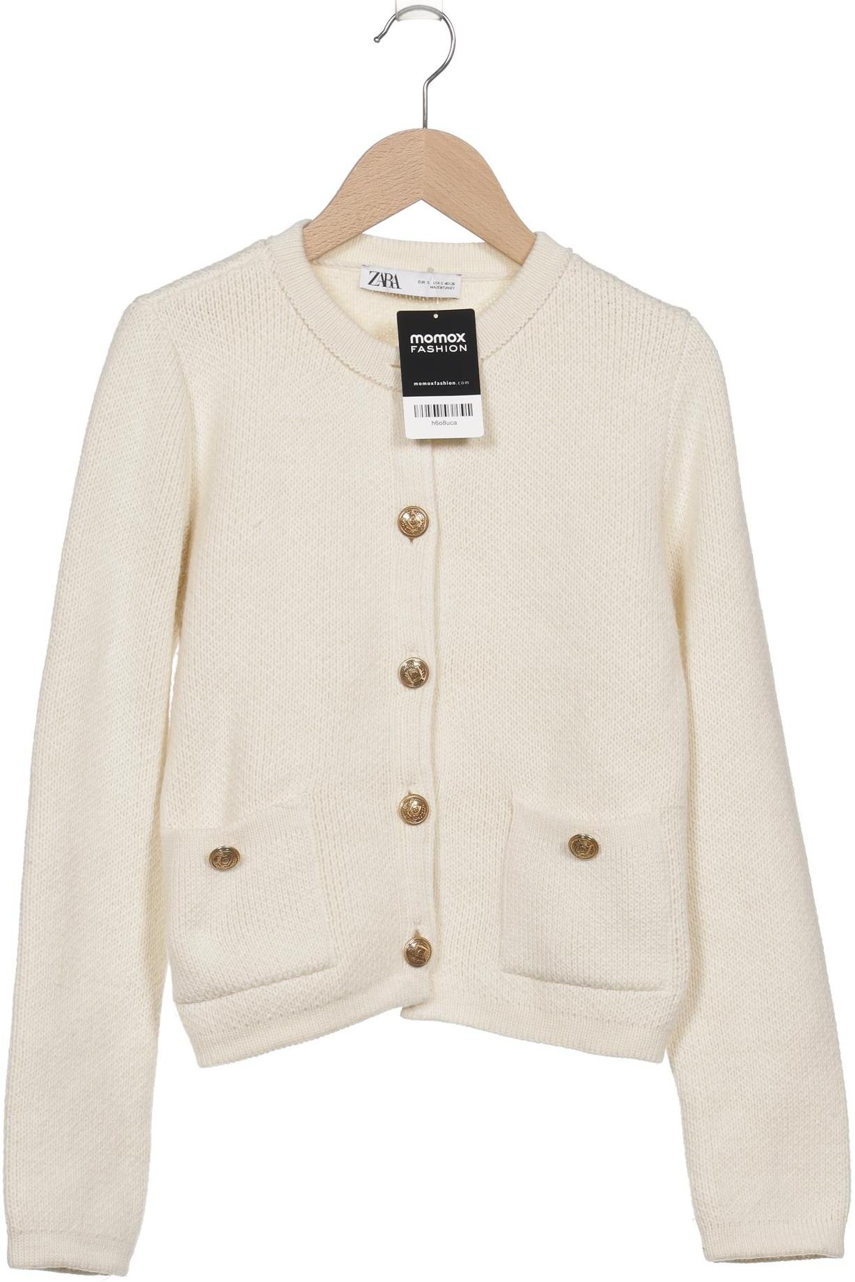 

Zara Damen Strickjacke, cremeweiß, Gr. 36
