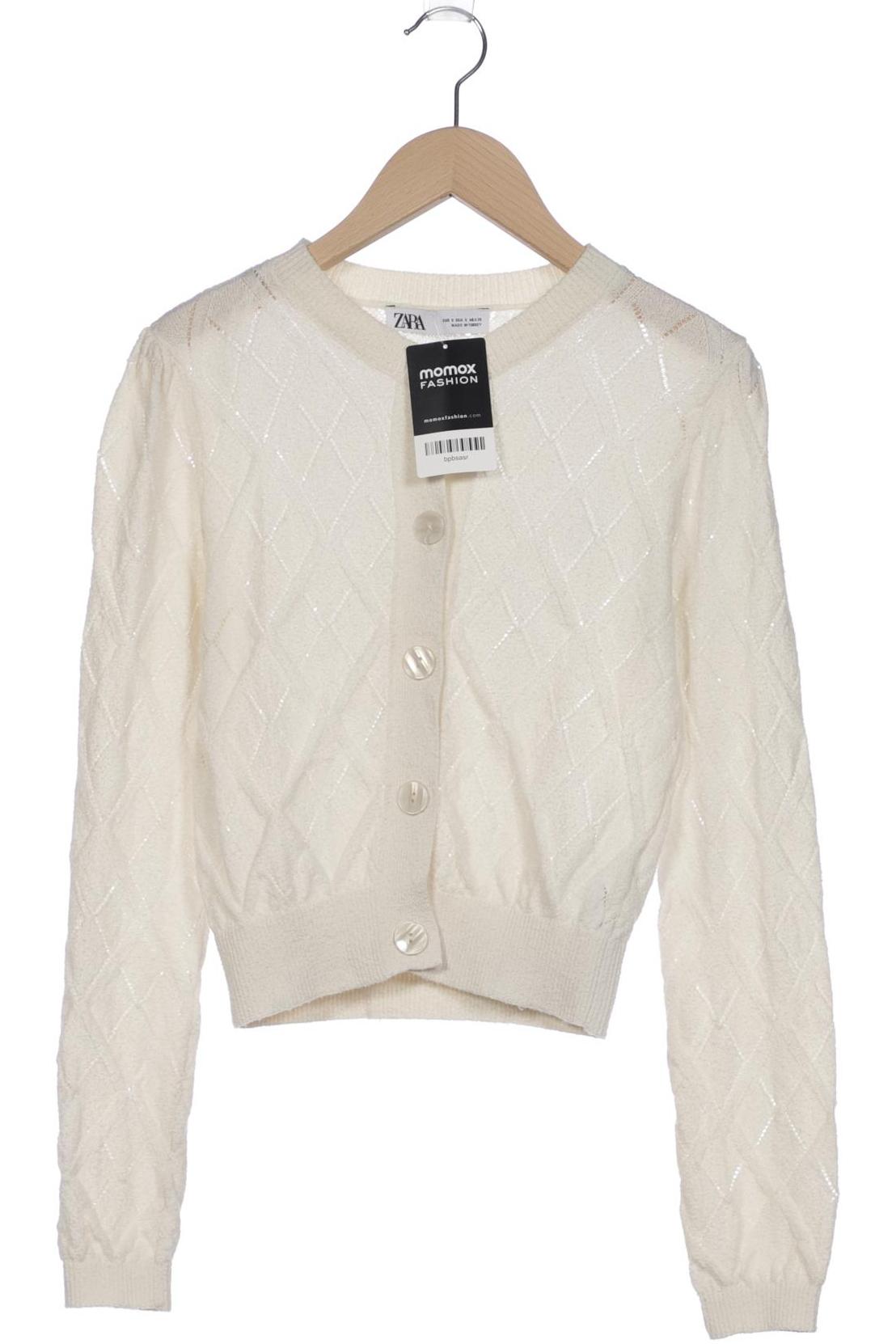 

Zara Damen Strickjacke, cremeweiß, Gr. 36