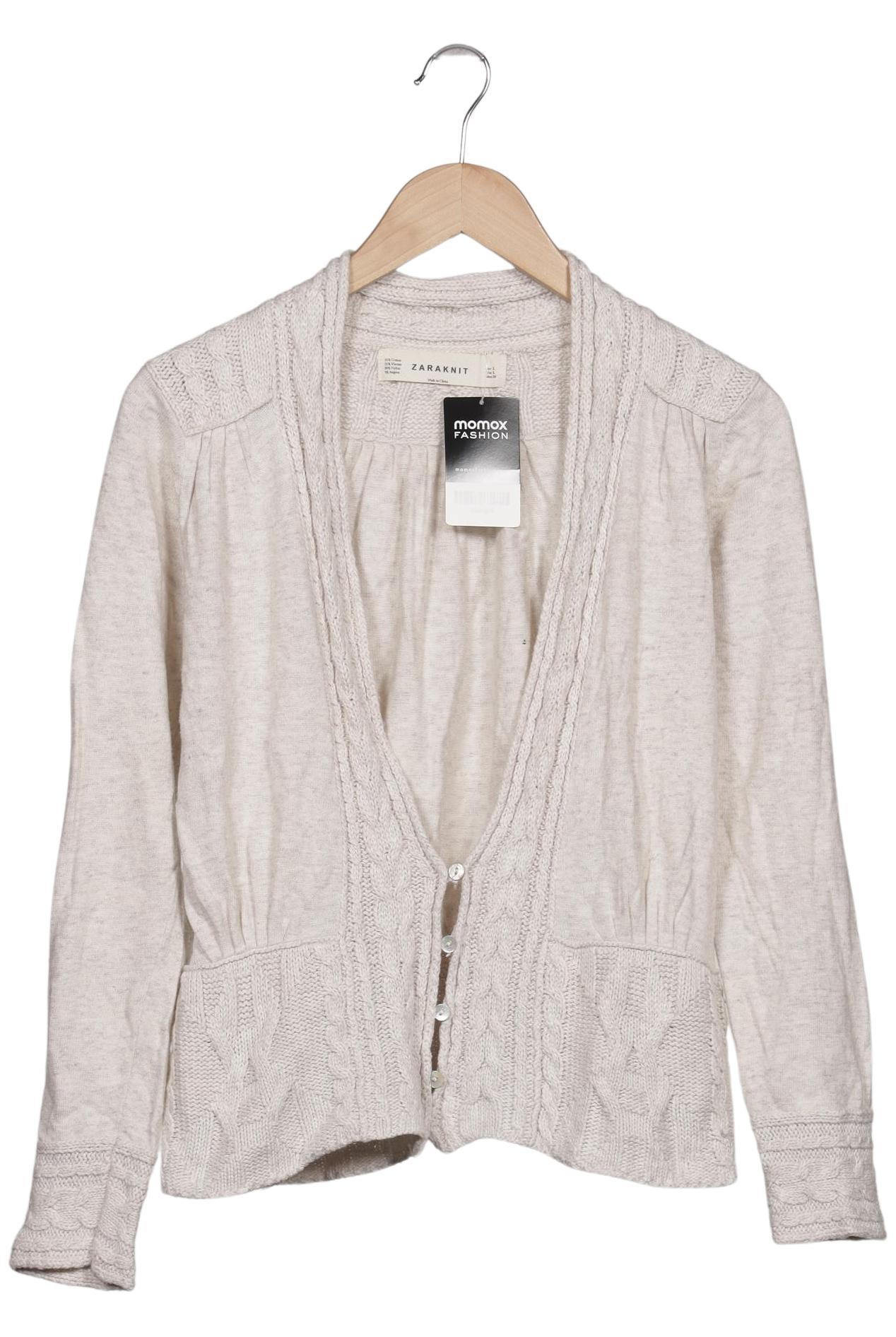 

Zara Damen Strickjacke, beige, Gr. 42