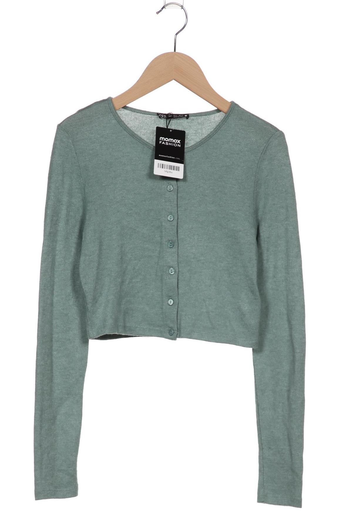 

ZARA Damen Strickjacke, grün