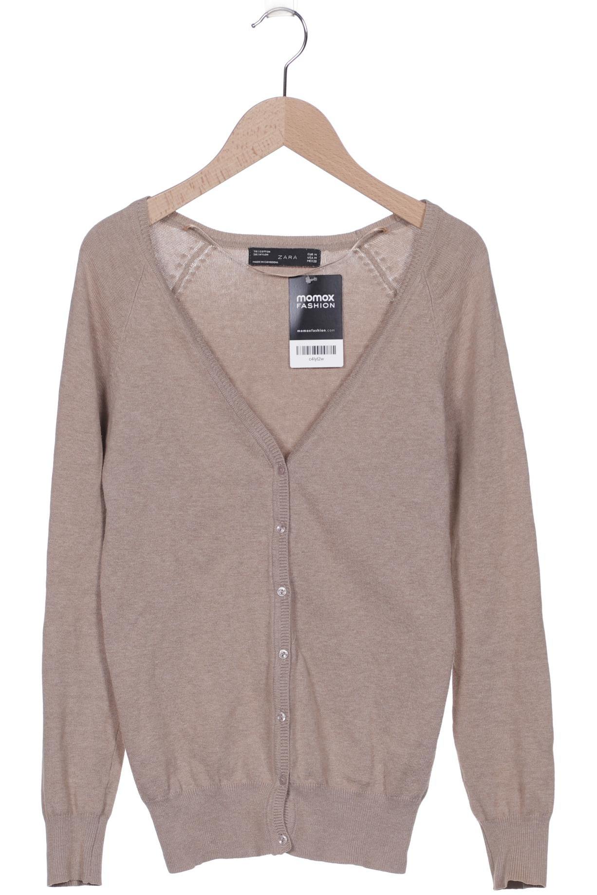 

ZARA Damen Strickjacke, beige