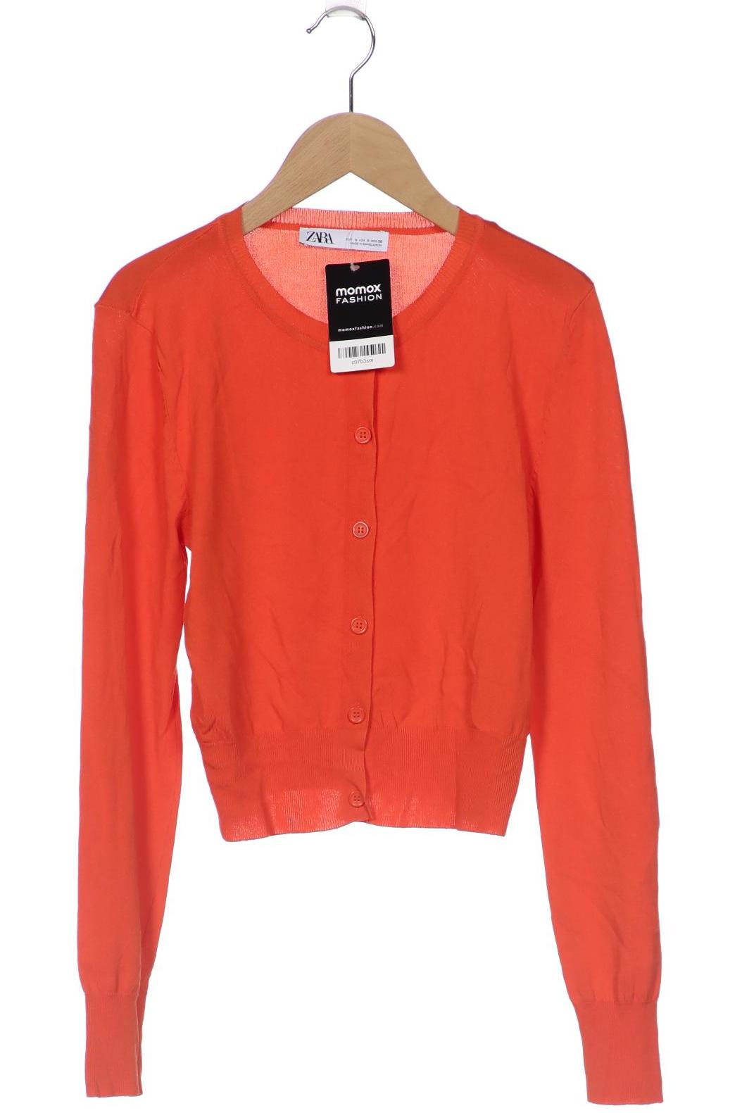 

ZARA Damen Strickjacke, orange