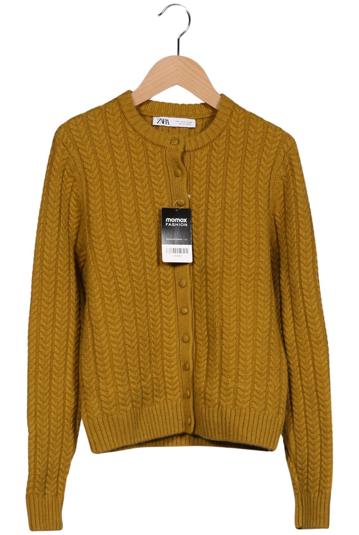 

Zara Damen Strickjacke, gelb, Gr. 36