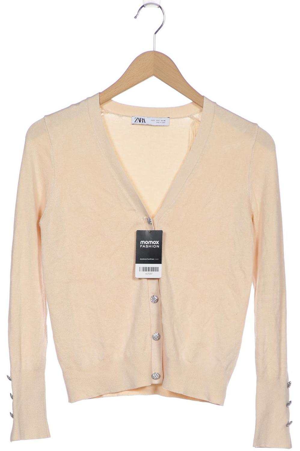 

ZARA Damen Strickjacke, cremeweiß