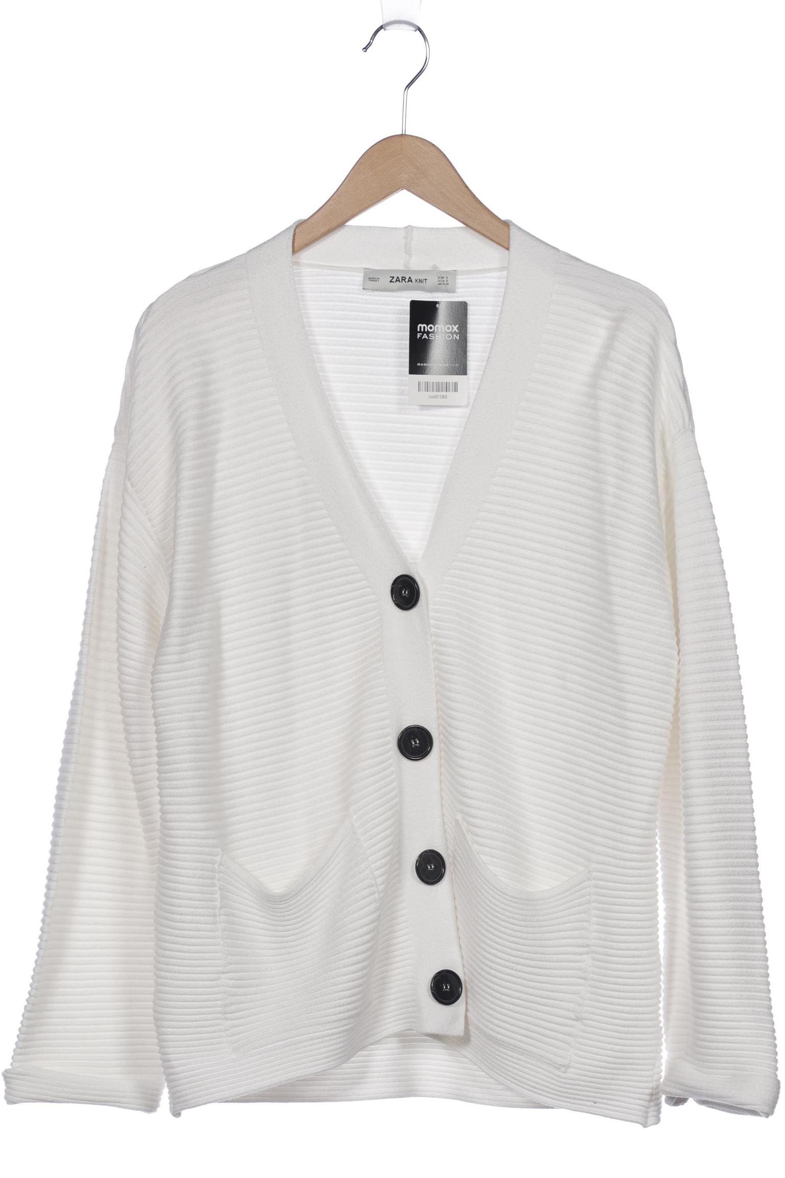 

ZARA Damen Strickjacke, weiß