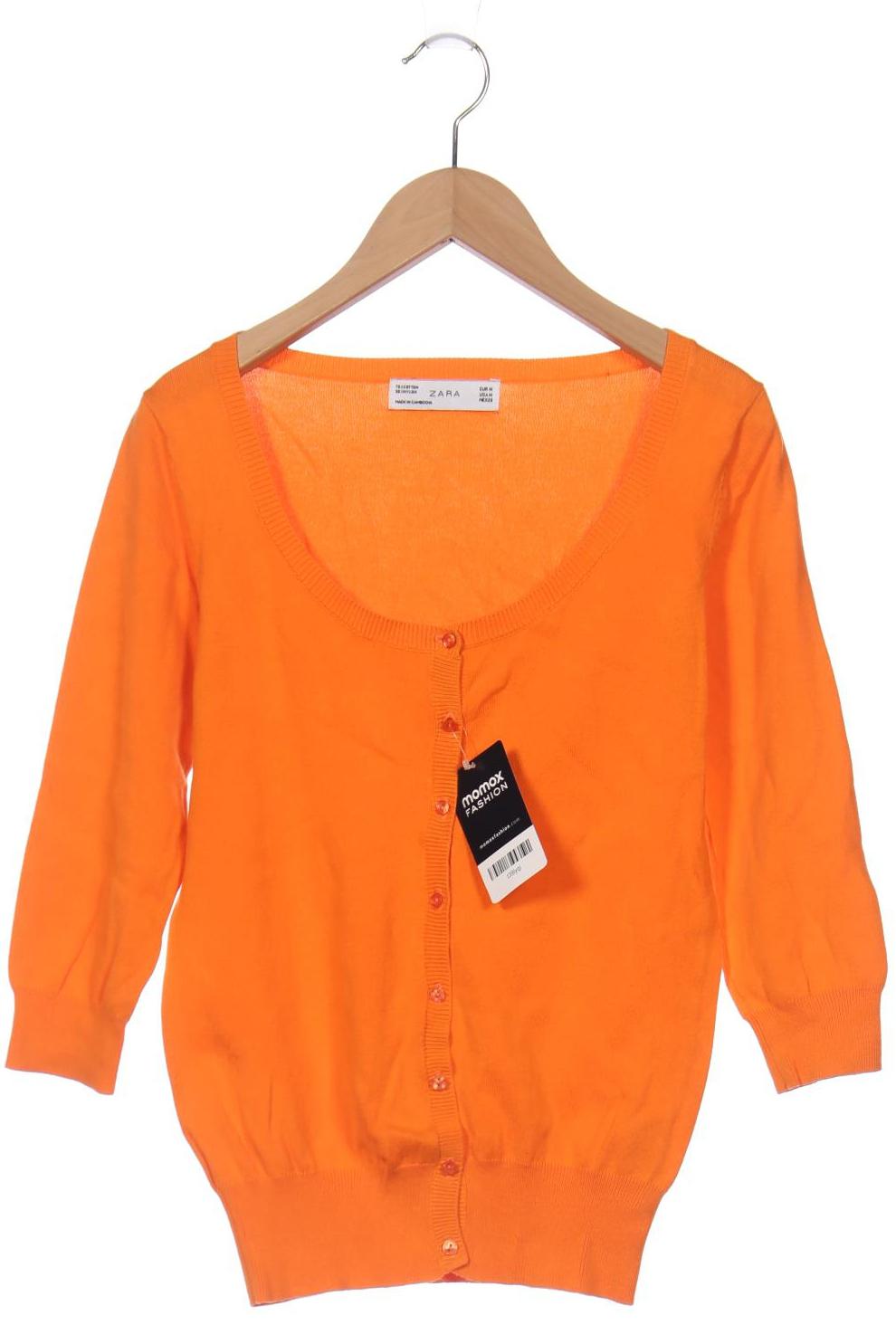 

Zara Damen Strickjacke, orange, Gr. 38