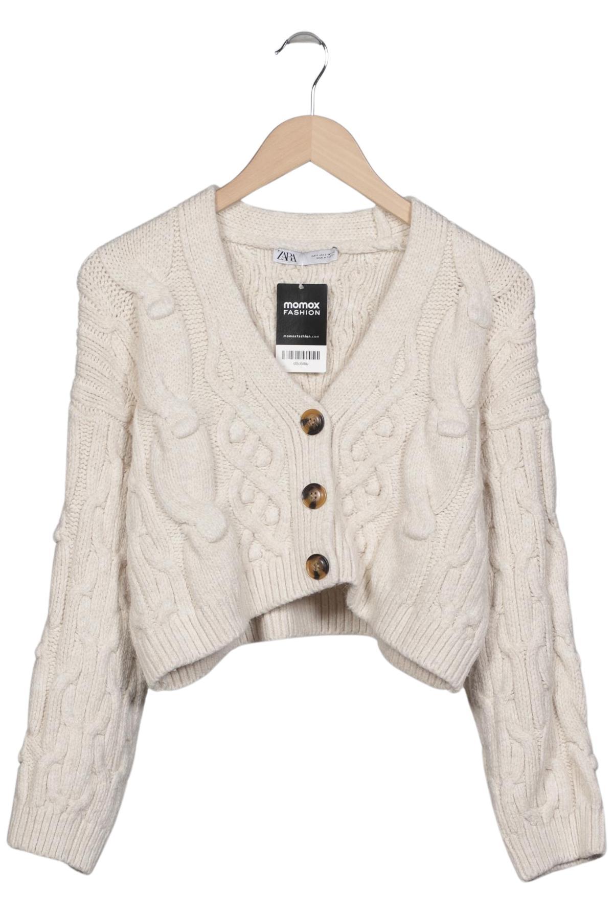 

Zara Damen Strickjacke, cremeweiß, Gr. 36