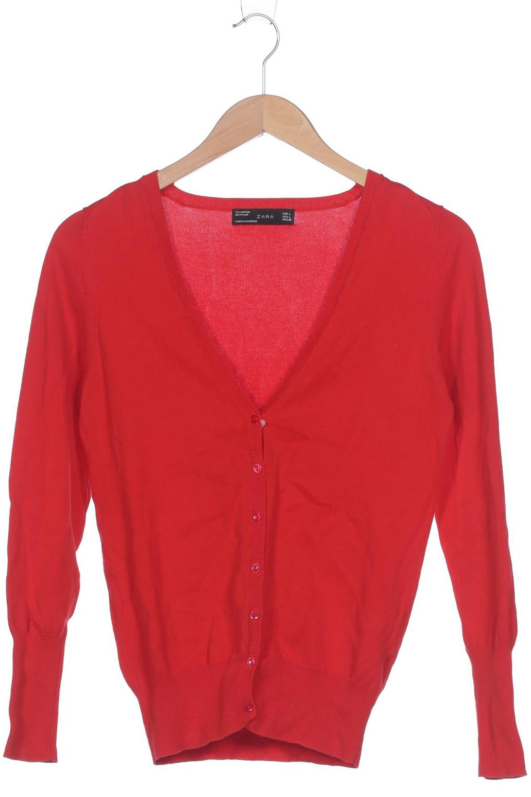 

Zara Damen Strickjacke, rot, Gr. 42