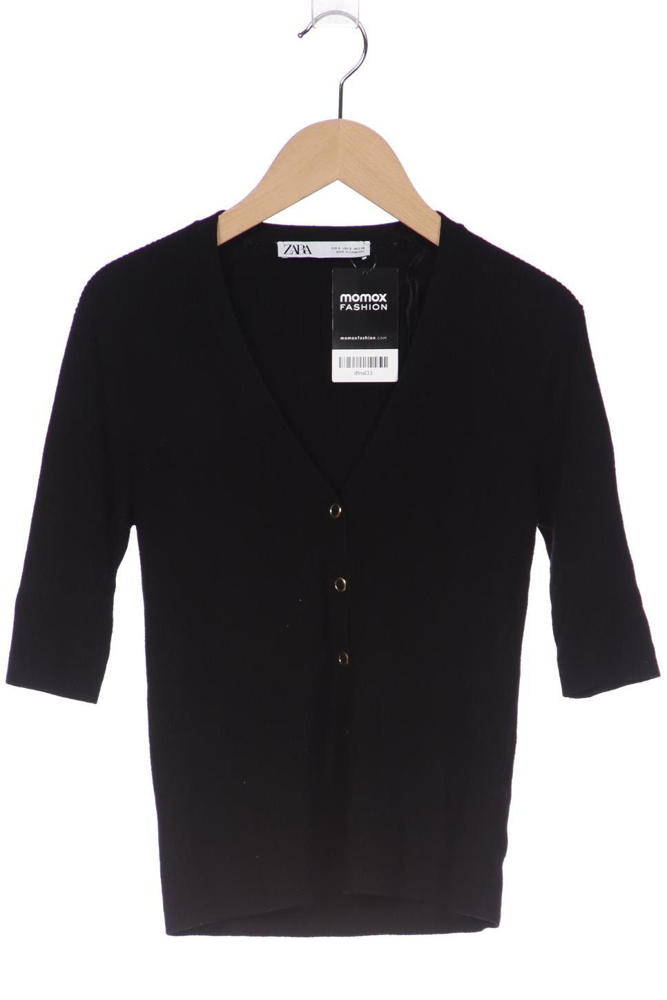 

ZARA Damen Strickjacke, schwarz