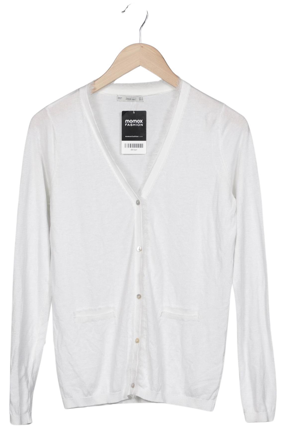 

Zara Damen Strickjacke, weiß, Gr. 38