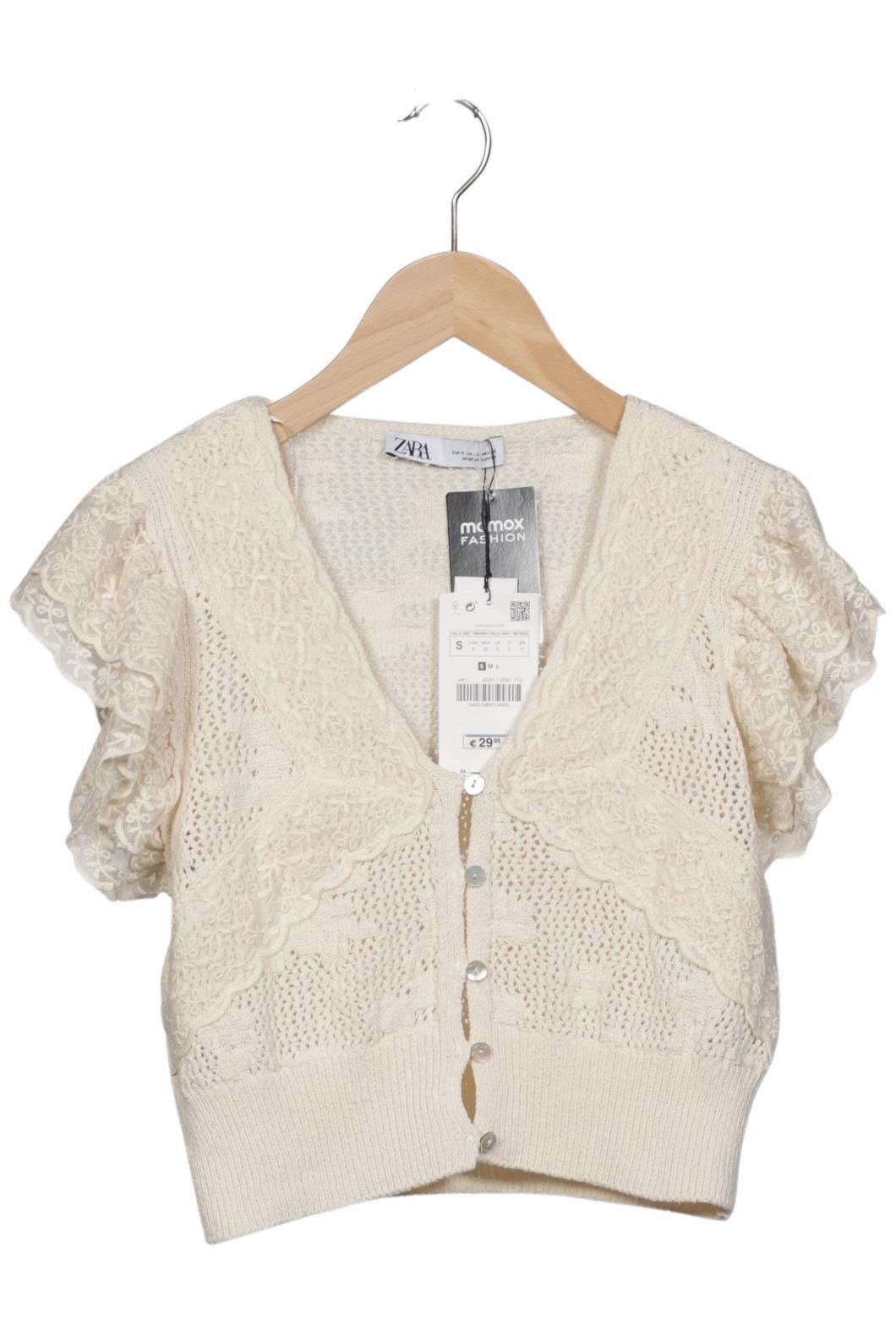 

Zara Damen Strickjacke, cremeweiß, Gr. 36