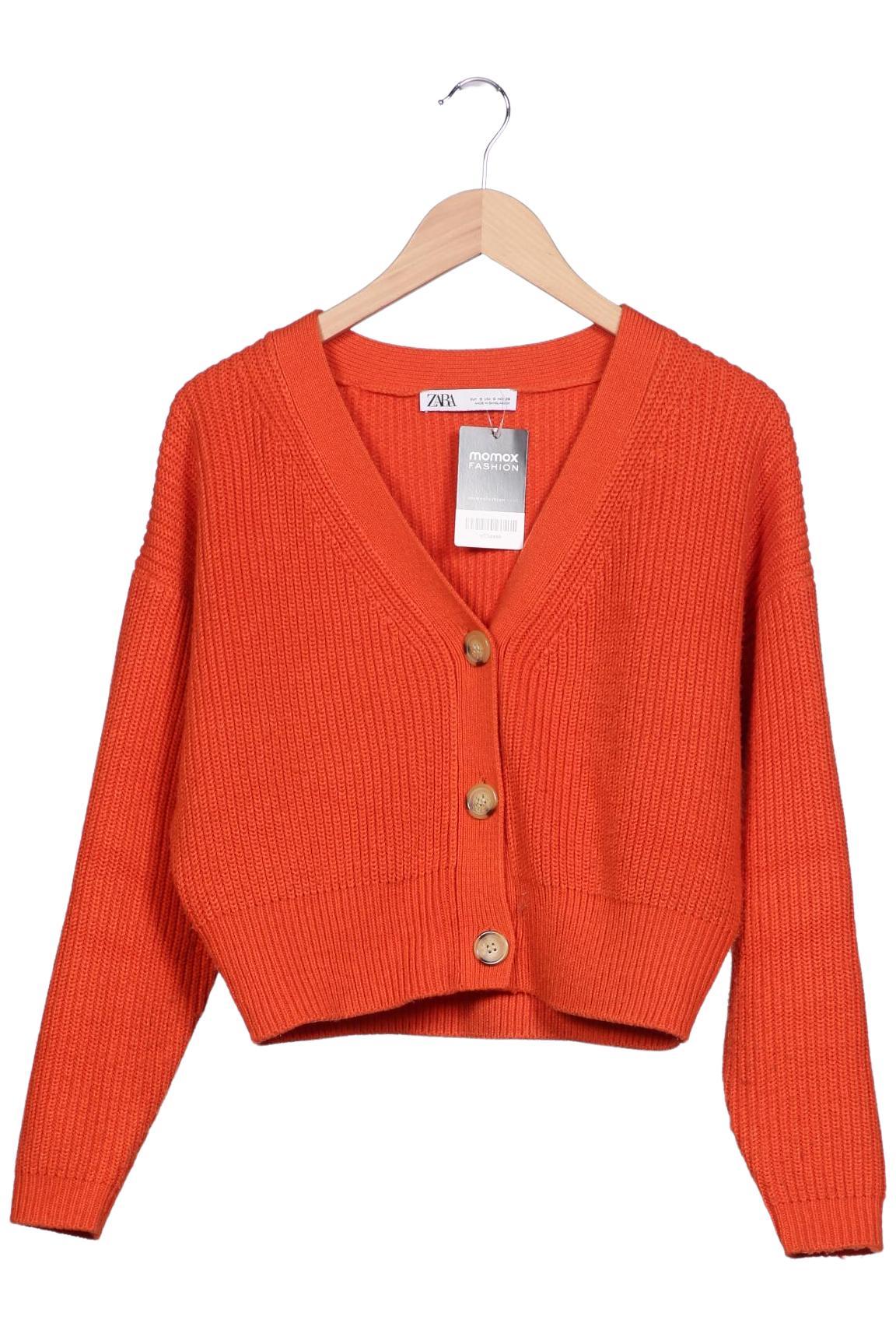 

Zara Damen Strickjacke, orange, Gr. 36