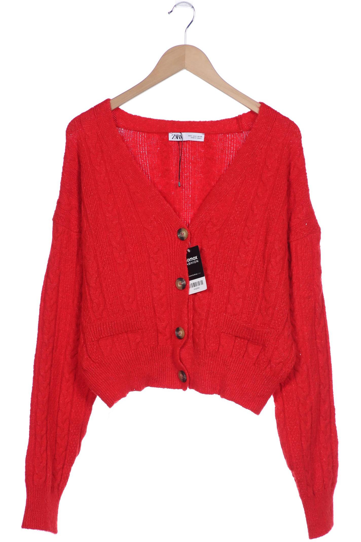 

ZARA Damen Strickjacke, rot