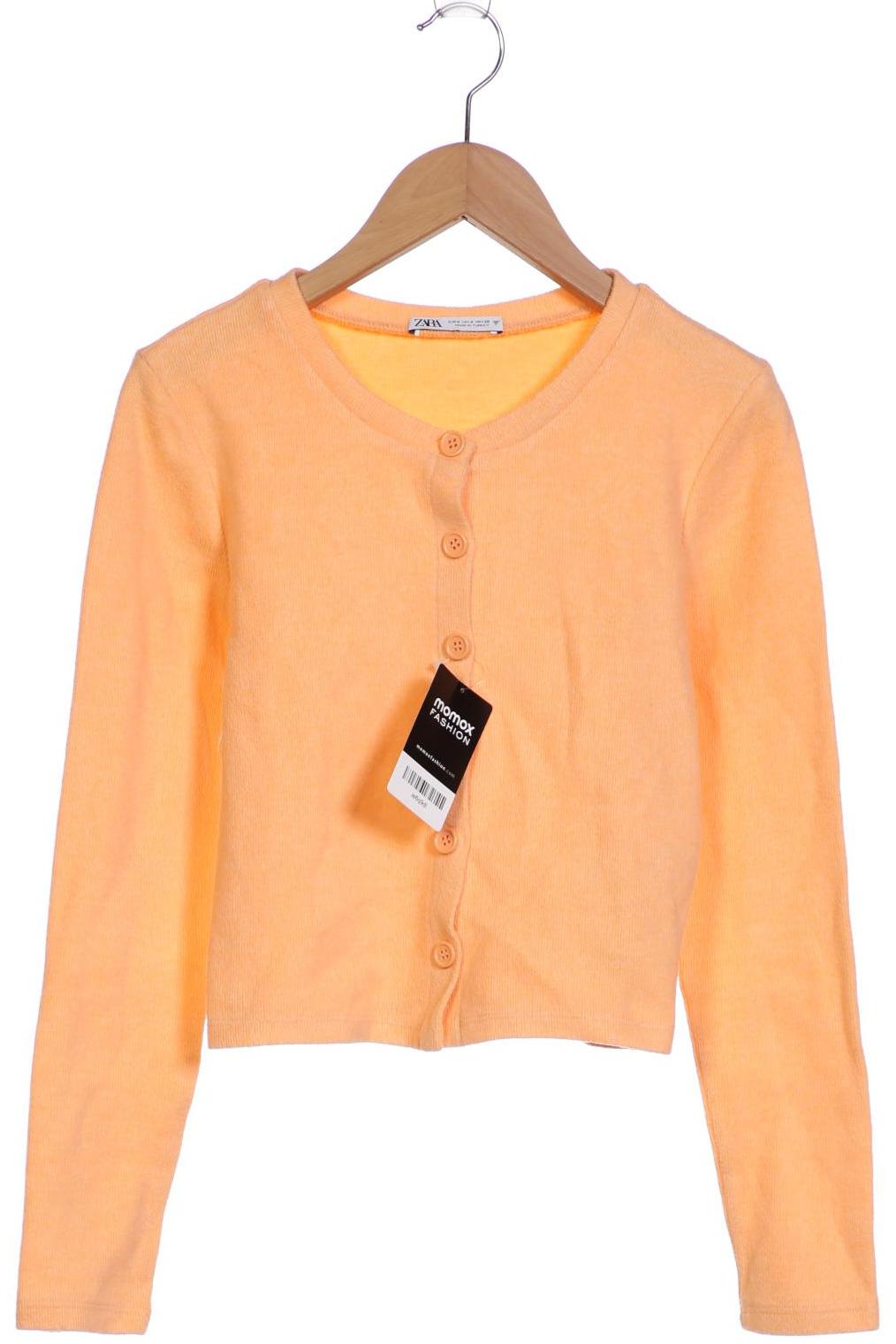 

ZARA Damen Strickjacke, orange