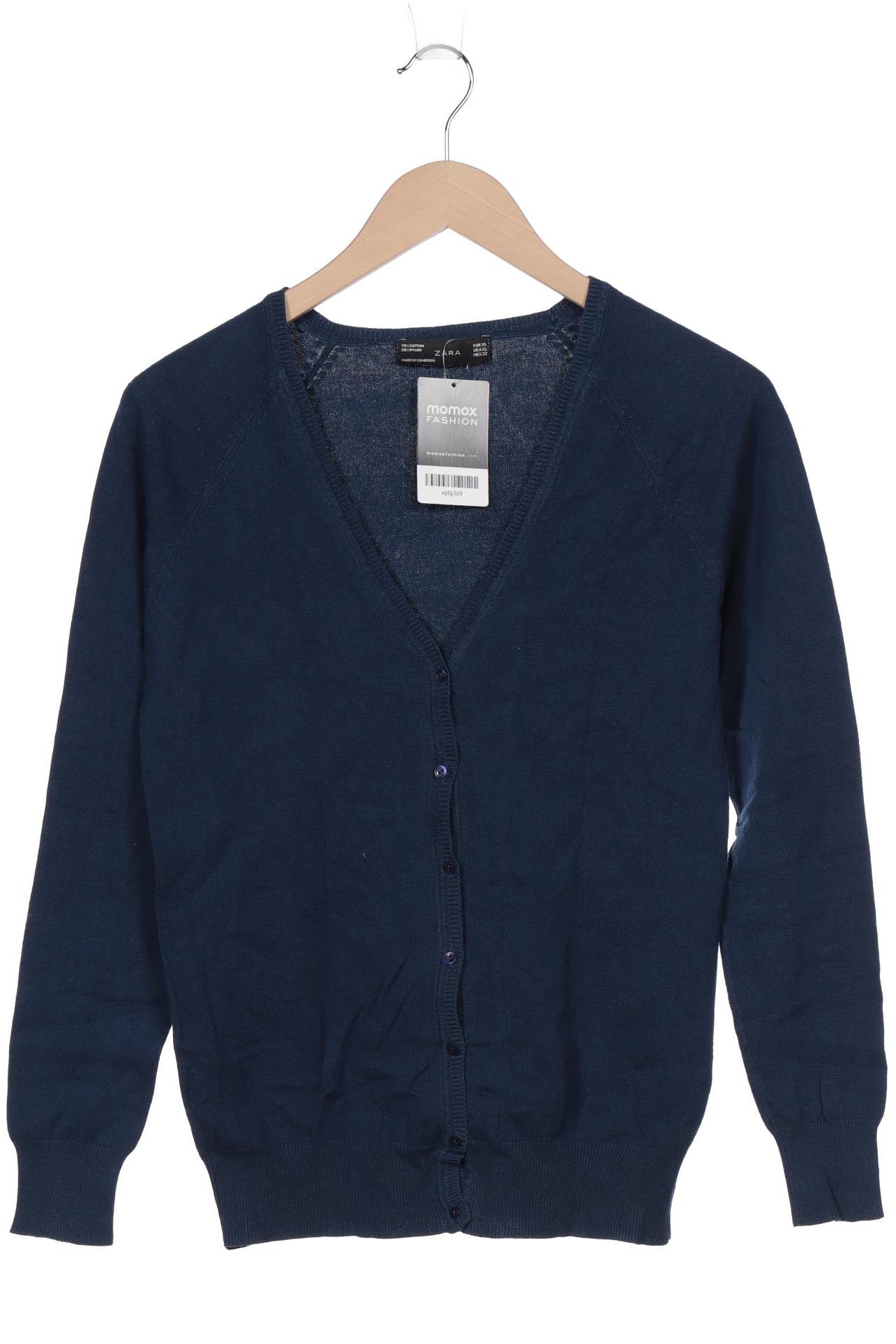 

ZARA Damen Strickjacke, marineblau