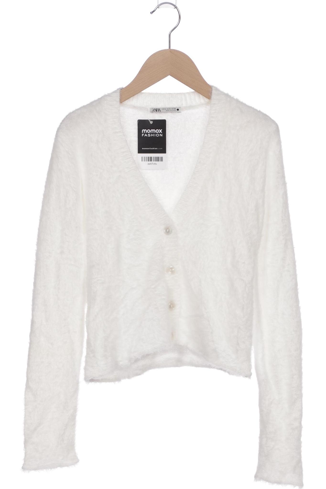 

Zara Damen Strickjacke, weiß, Gr. 36