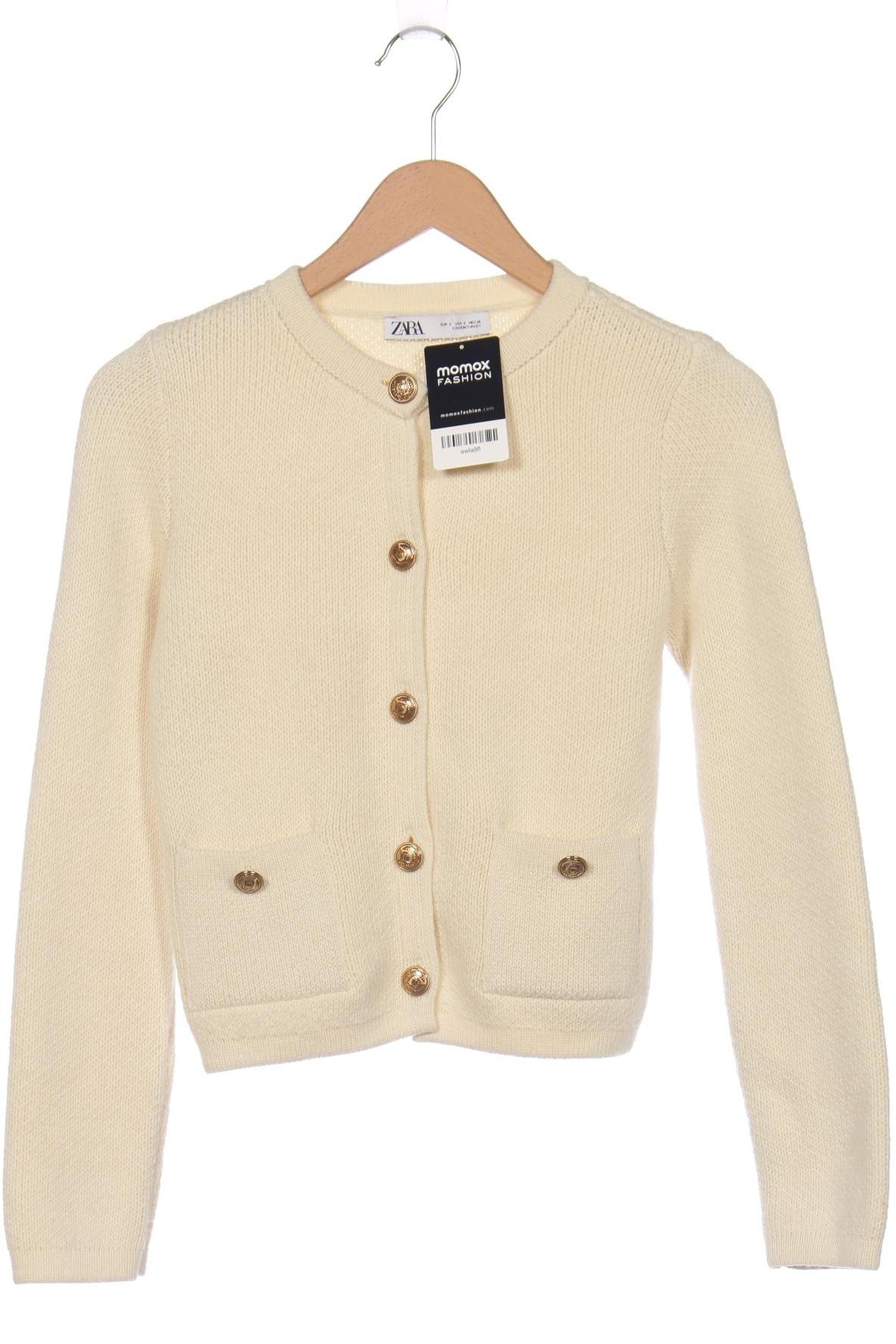 

Zara Damen Strickjacke, cremeweiß, Gr. 36