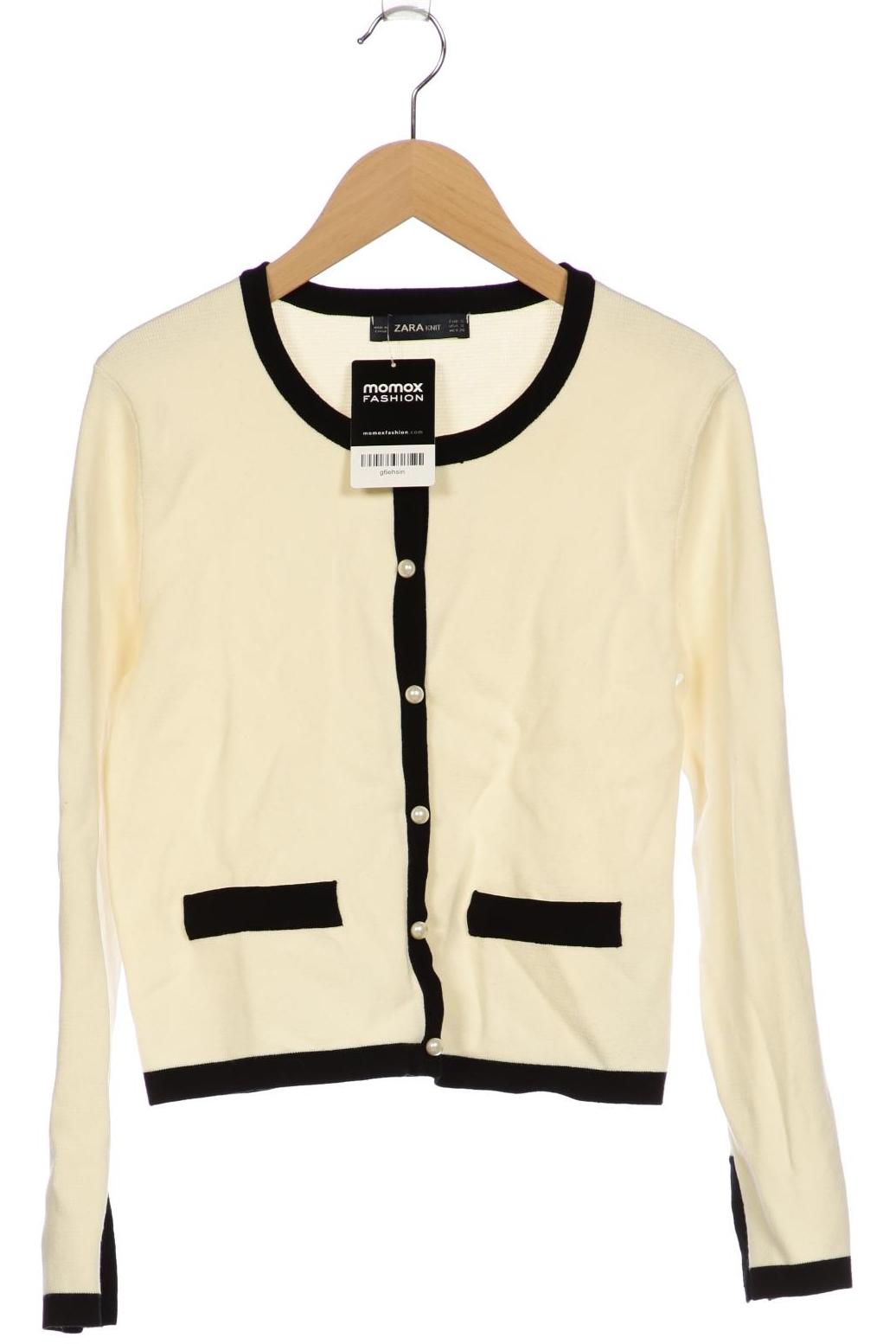 

Zara Damen Strickjacke, cremeweiß, Gr. 36