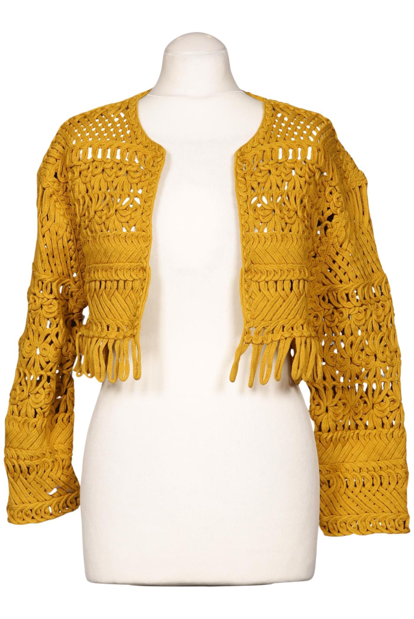 

Zara Damen Strickjacke, gelb, Gr. 38