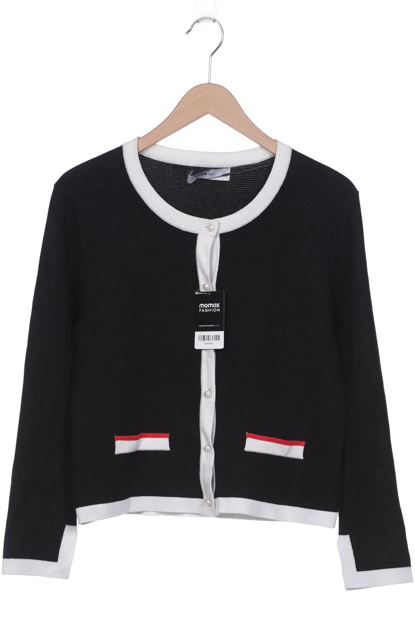 

ZARA Damen Strickjacke, schwarz