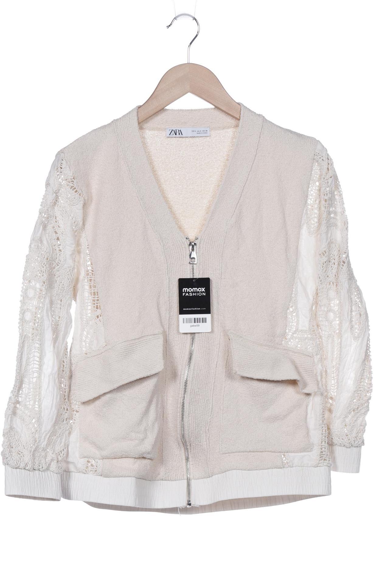 

Zara Damen Strickjacke, cremeweiß, Gr. 36