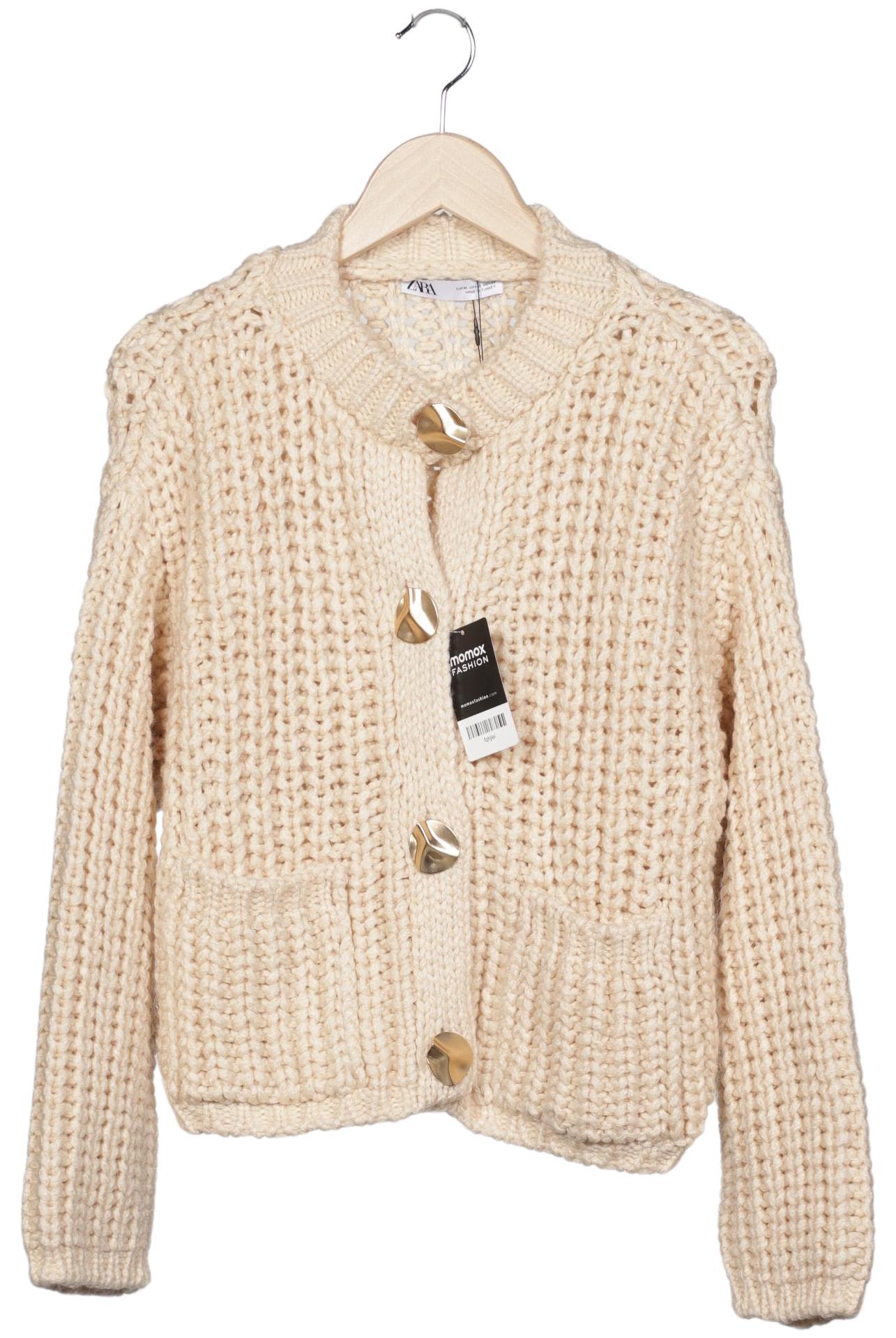

Zara Damen Strickjacke, cremeweiß, Gr. 38