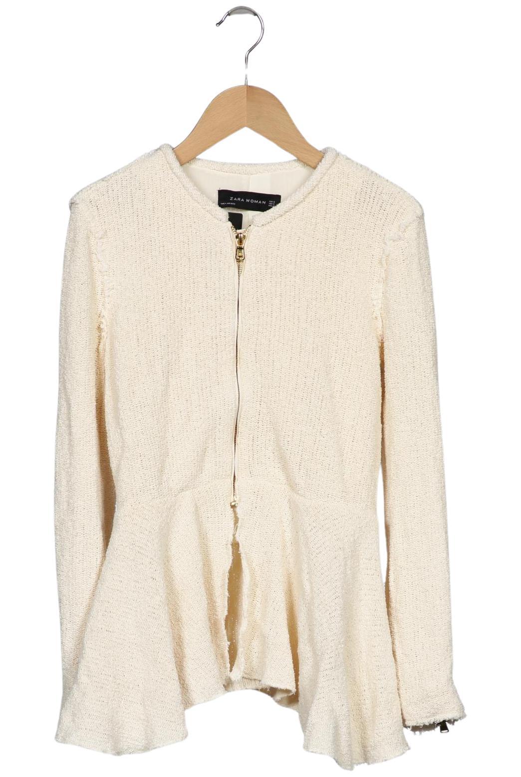 

Zara Damen Strickjacke, cremeweiß, Gr. 36