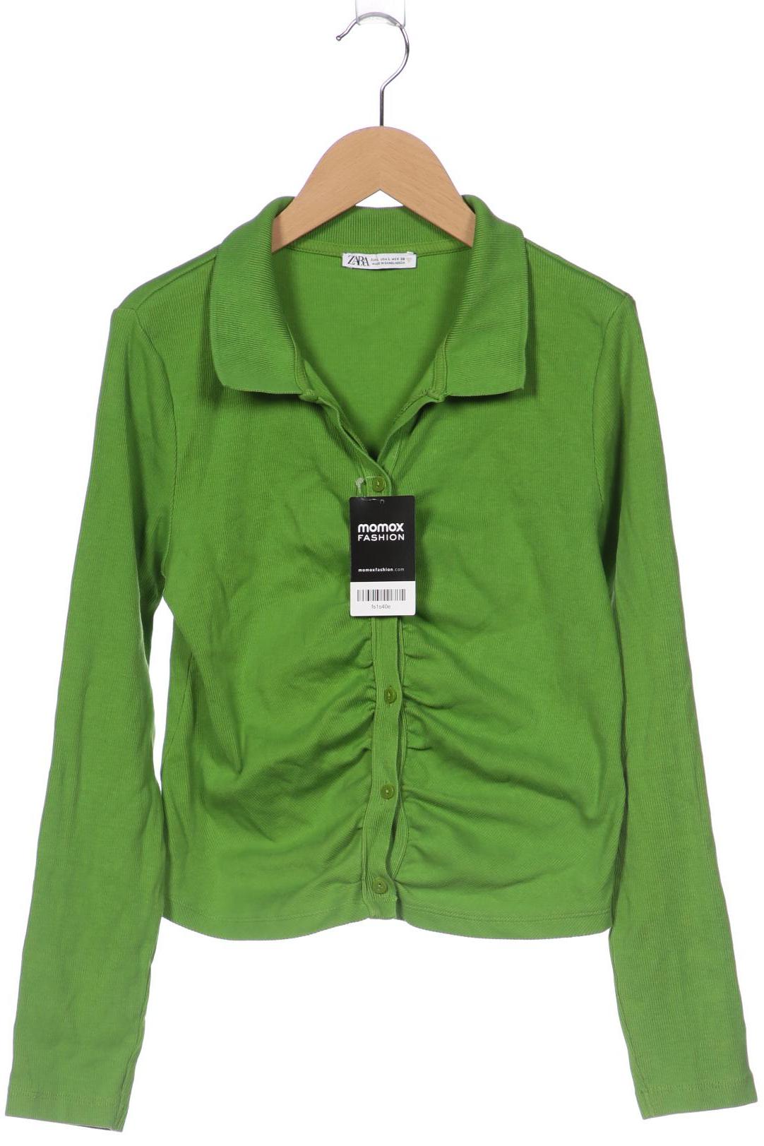 

ZARA Damen Strickjacke, grün