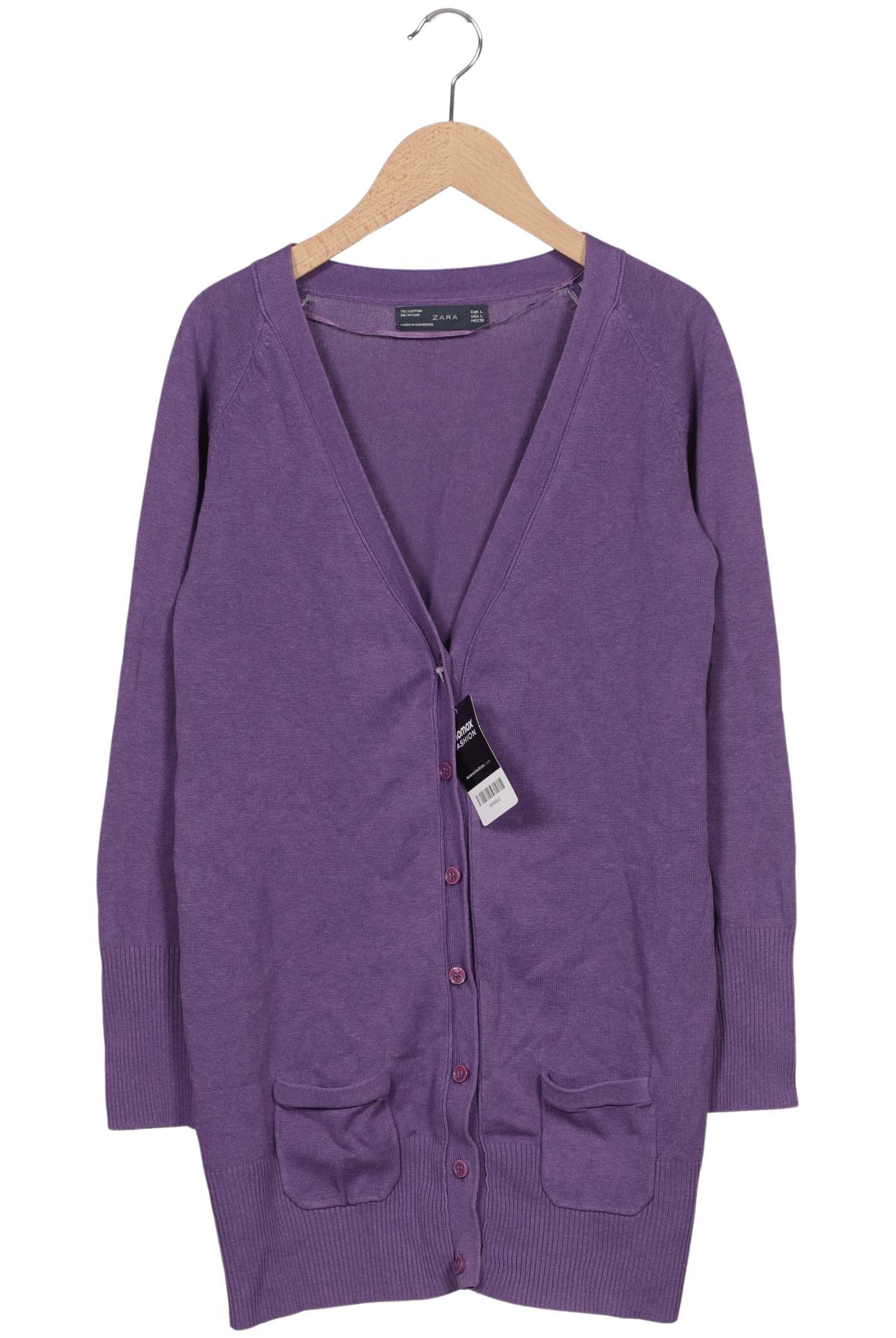 

Zara Damen Strickjacke, flieder, Gr. 42