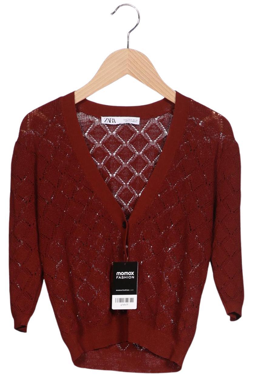 

Zara Damen Strickjacke, bordeaux, Gr. 36