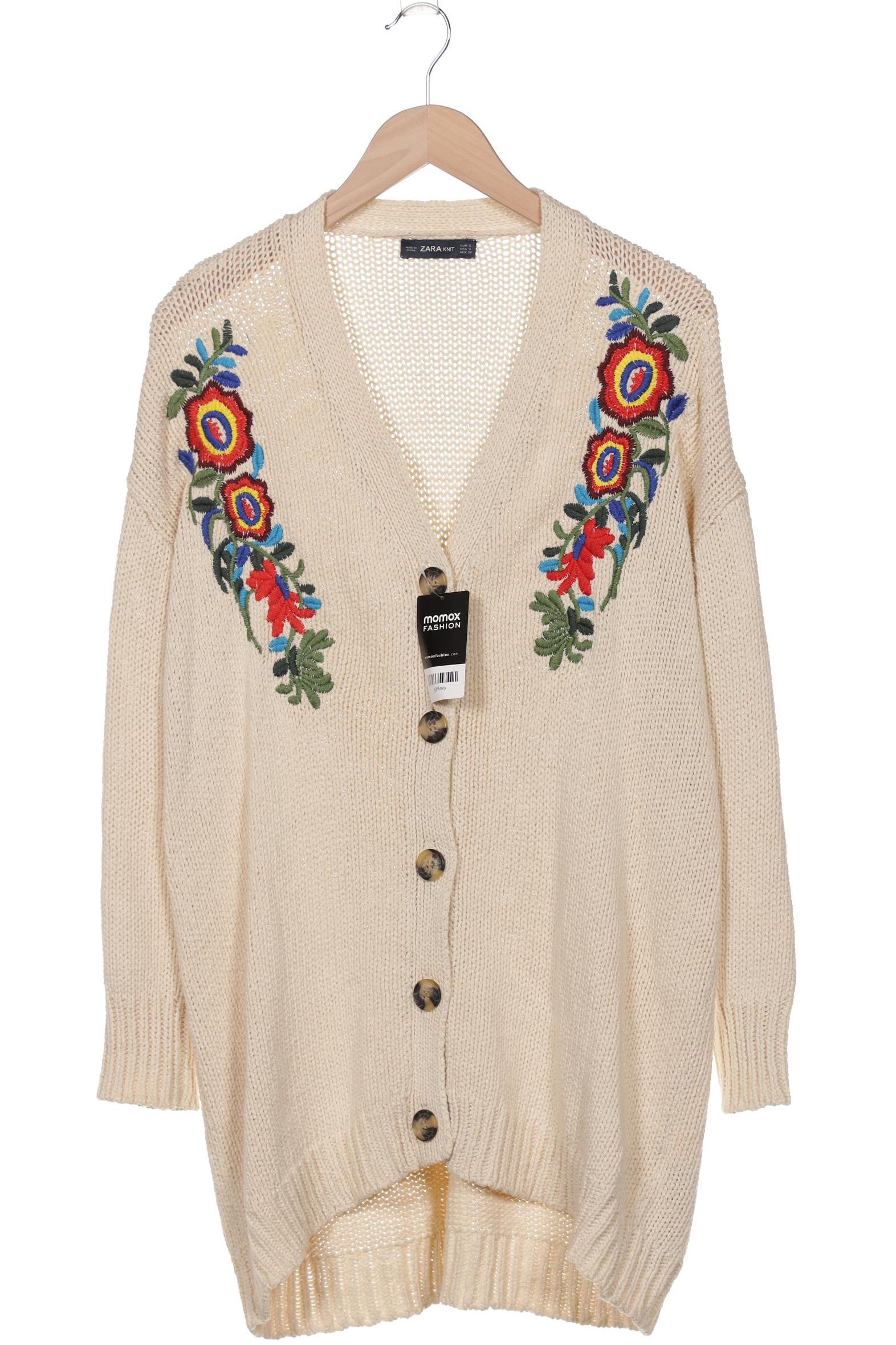 

Zara Damen Strickjacke, cremeweiß, Gr. 36
