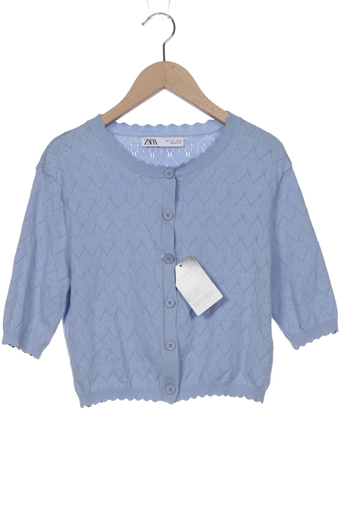 

ZARA Damen Strickjacke, hellblau