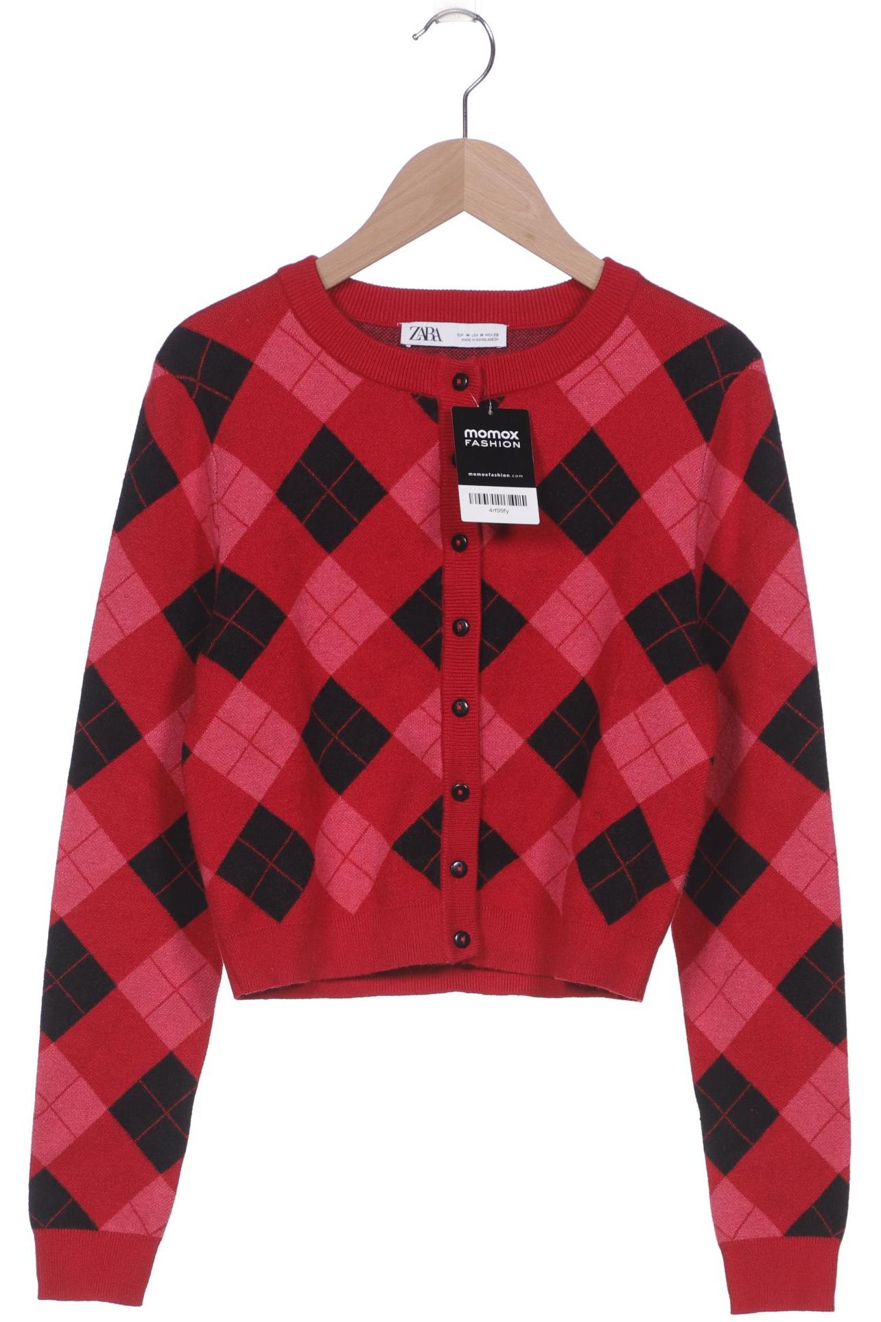 

ZARA Damen Strickjacke, rot