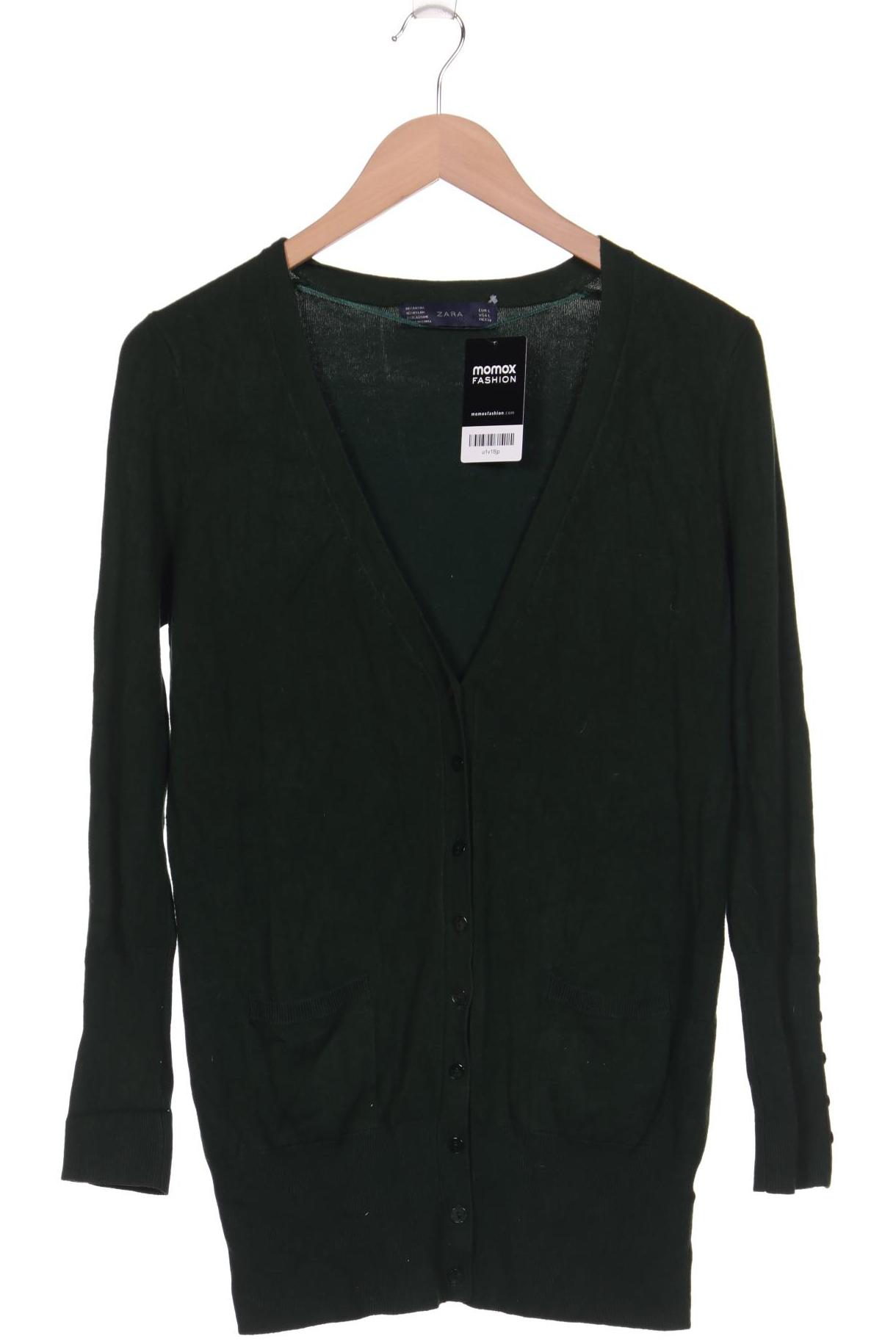 

ZARA Damen Strickjacke, grün