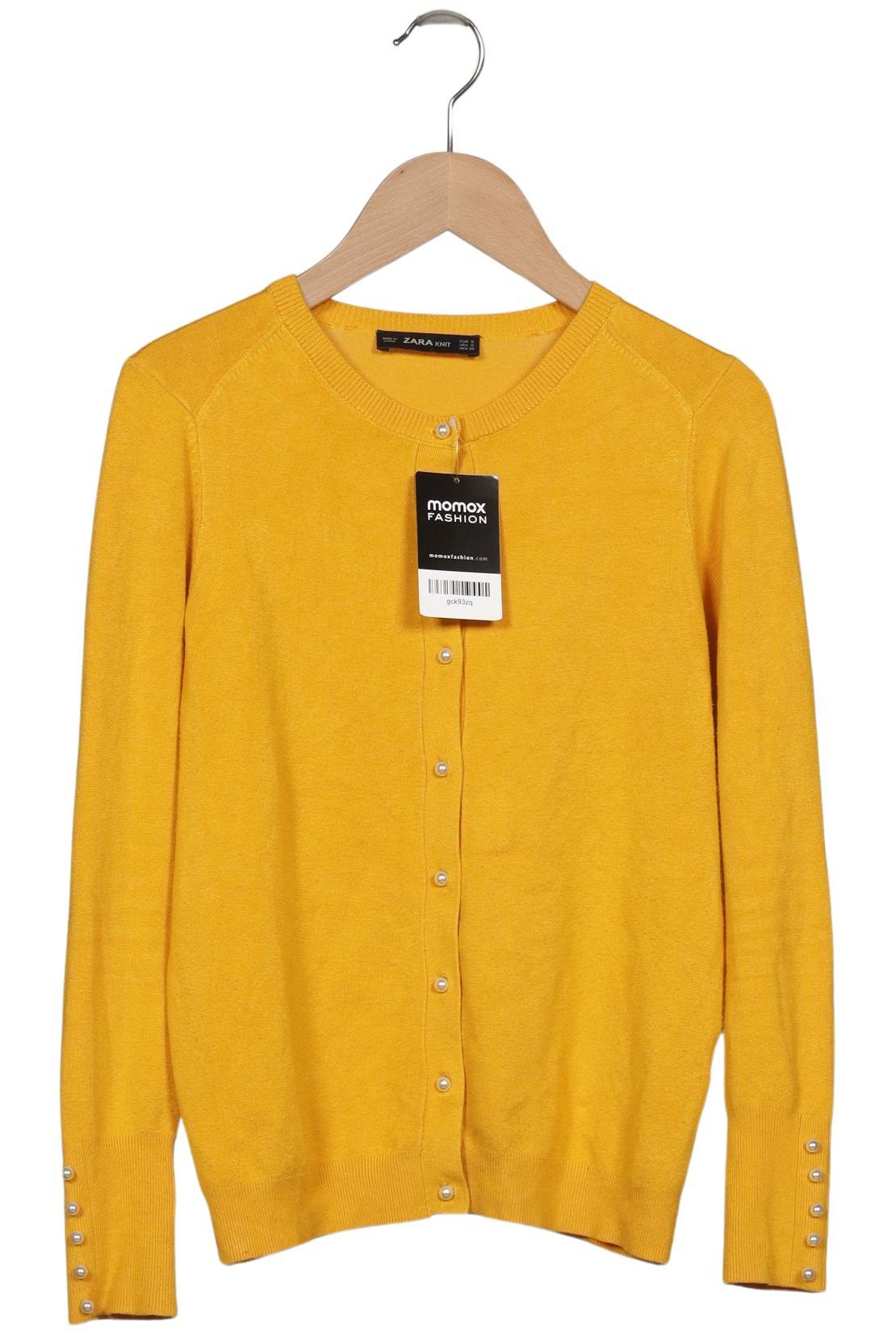 

Zara Damen Strickjacke, gelb, Gr. 36