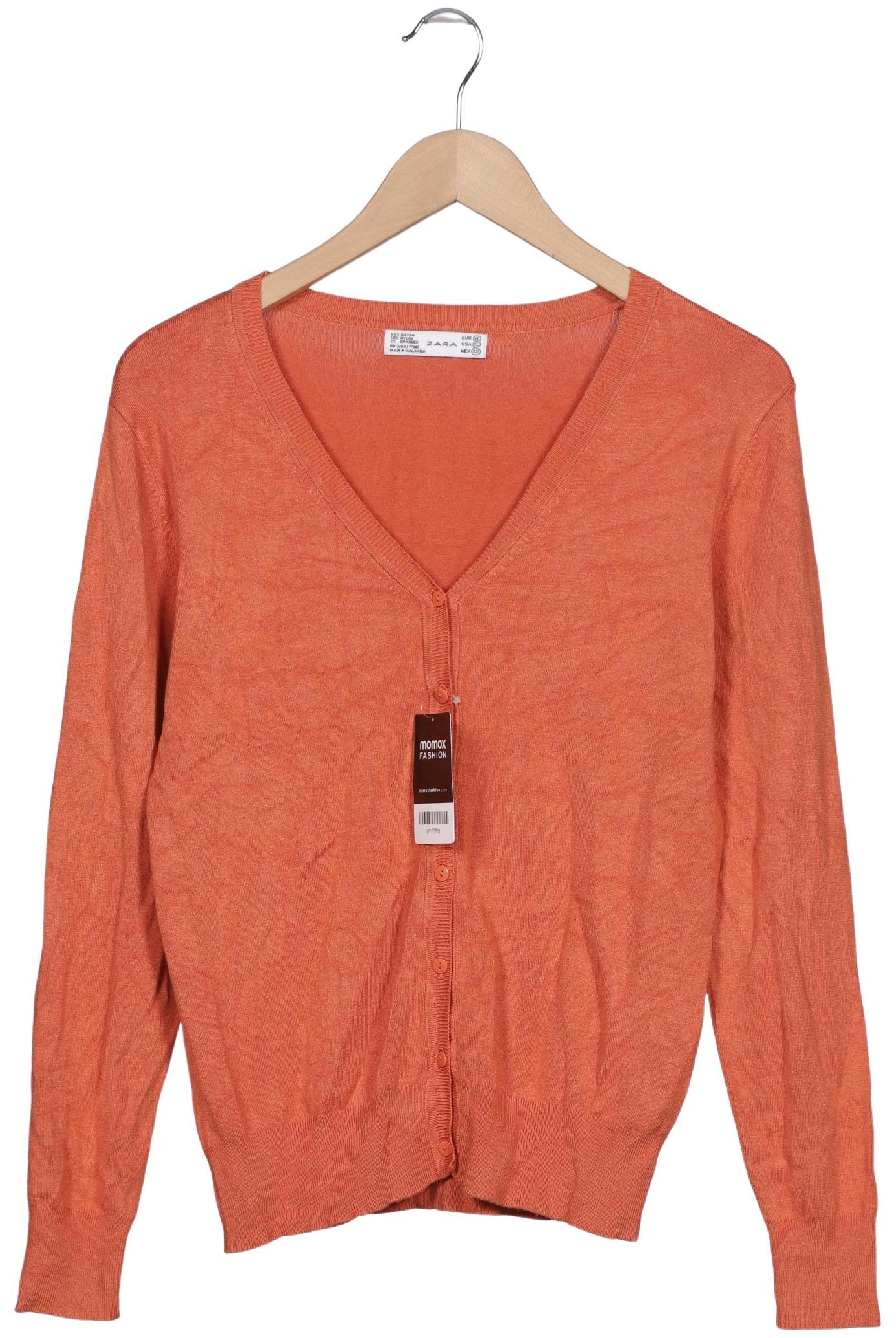 

Zara Damen Strickjacke, orange, Gr. 44