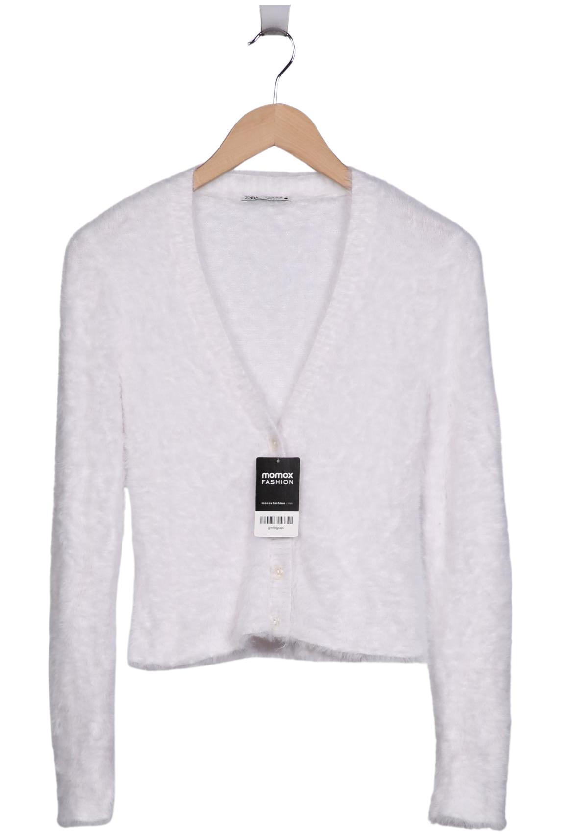 

Zara Damen Strickjacke, weiß, Gr. 36