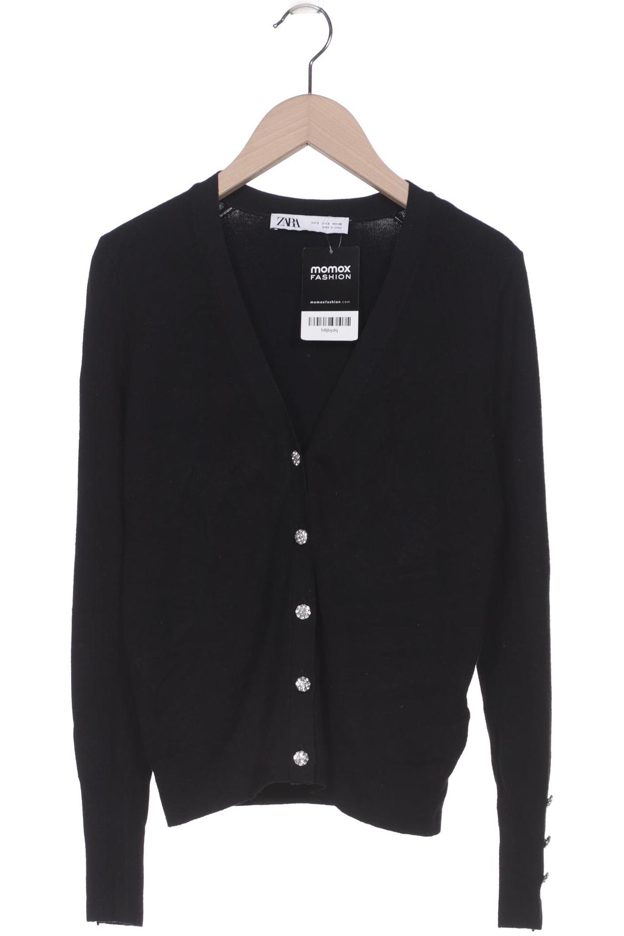 

ZARA Damen Strickjacke, schwarz