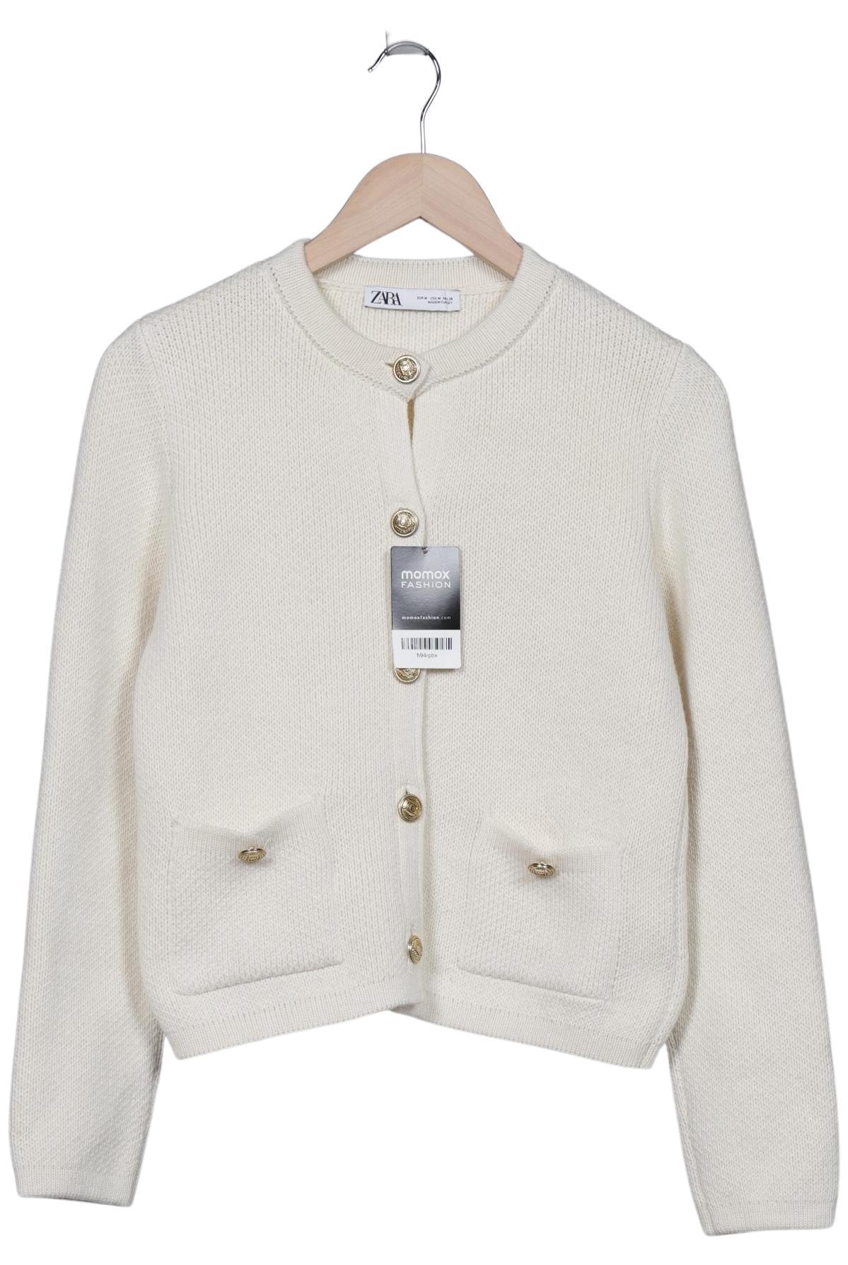 

Zara Damen Strickjacke, cremeweiß, Gr. 38